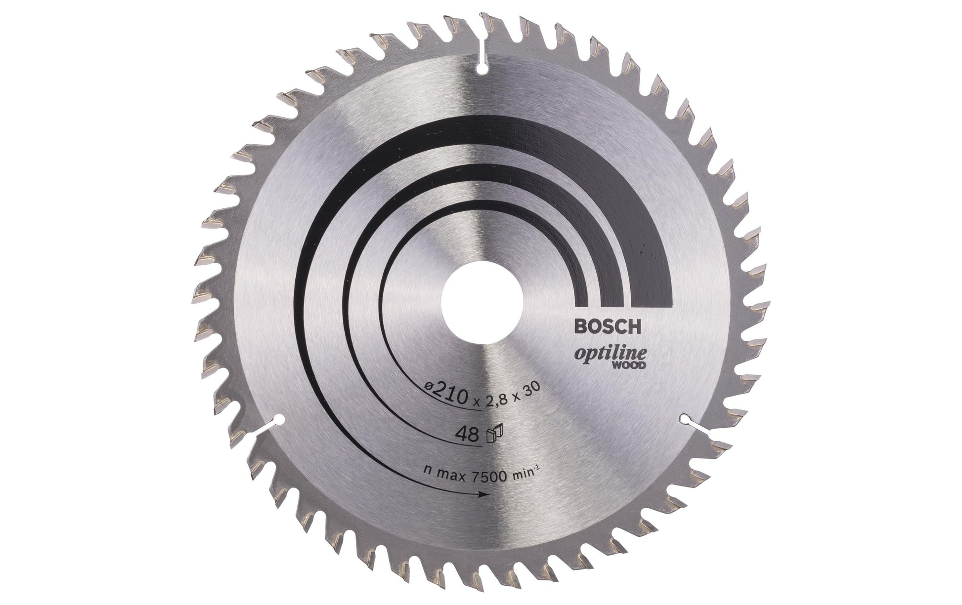 Bosch Professional – Kreissägeblatt, Optiline Wood, 210 mm × 30 mm × 2,8 mm