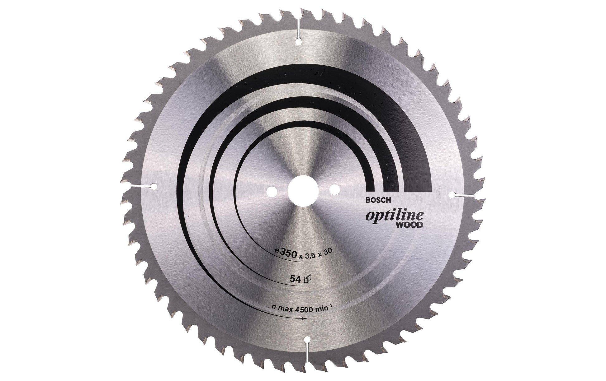 Bosch Professional – Kreissägeblatt, 54 Zähne, Optiline Wood, 350 mm × 30 mm × 2,5 mm