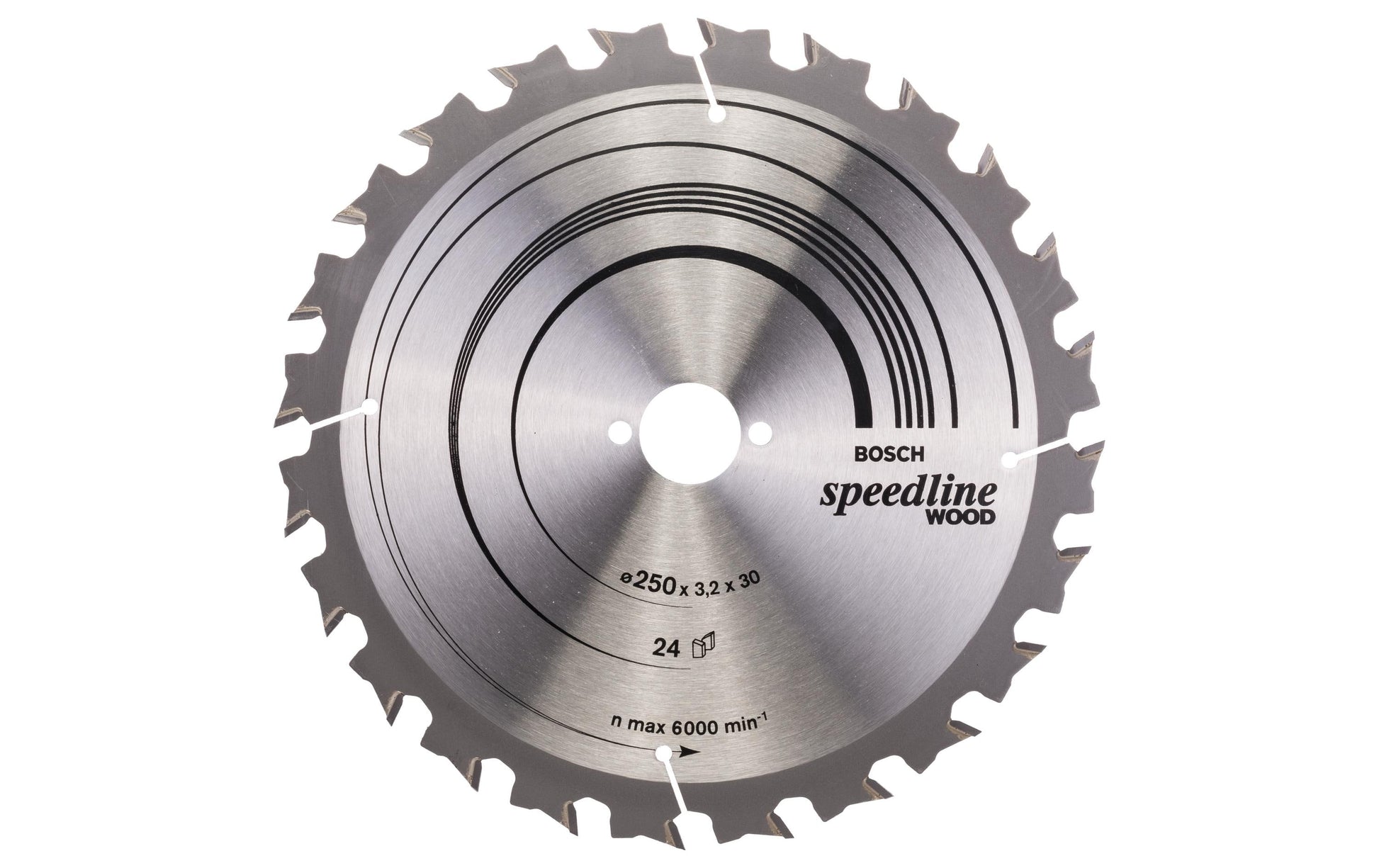 Bosch Professional – Kreissägeblatt, Speedline Wood, 2608640680, 250 mm × 30 mm × 3,2 mm