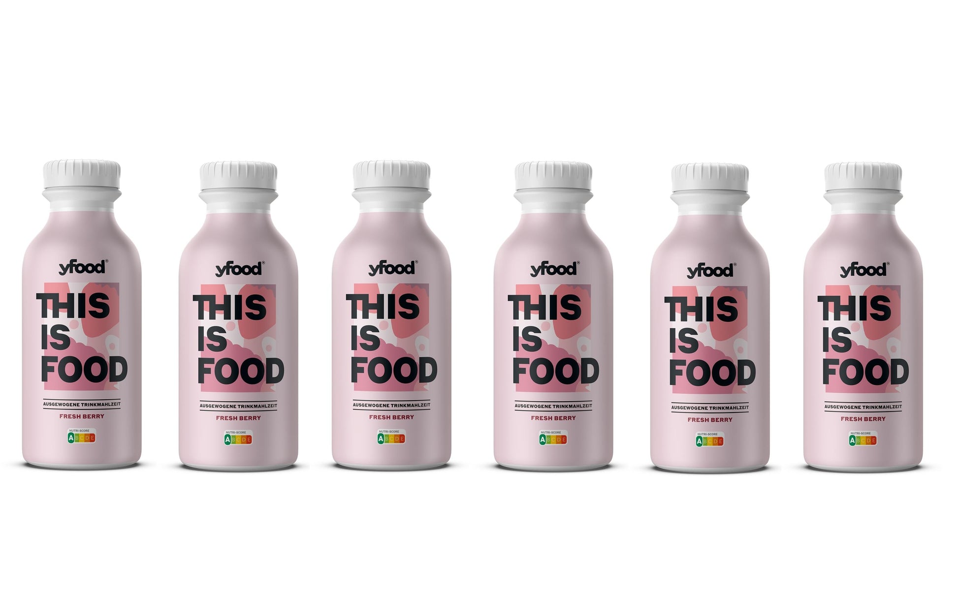 YFood Trinkmahlzeit Beeren, glutenfrei, laktosefrei – 6×500 ml