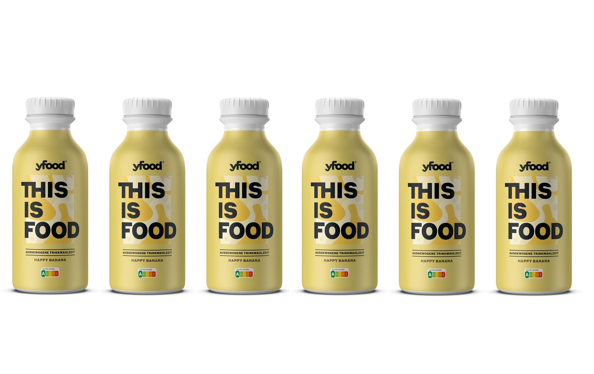 YFood Trinkmahlzeit Banane, glutenfrei, laktosefrei – 6×500 ml