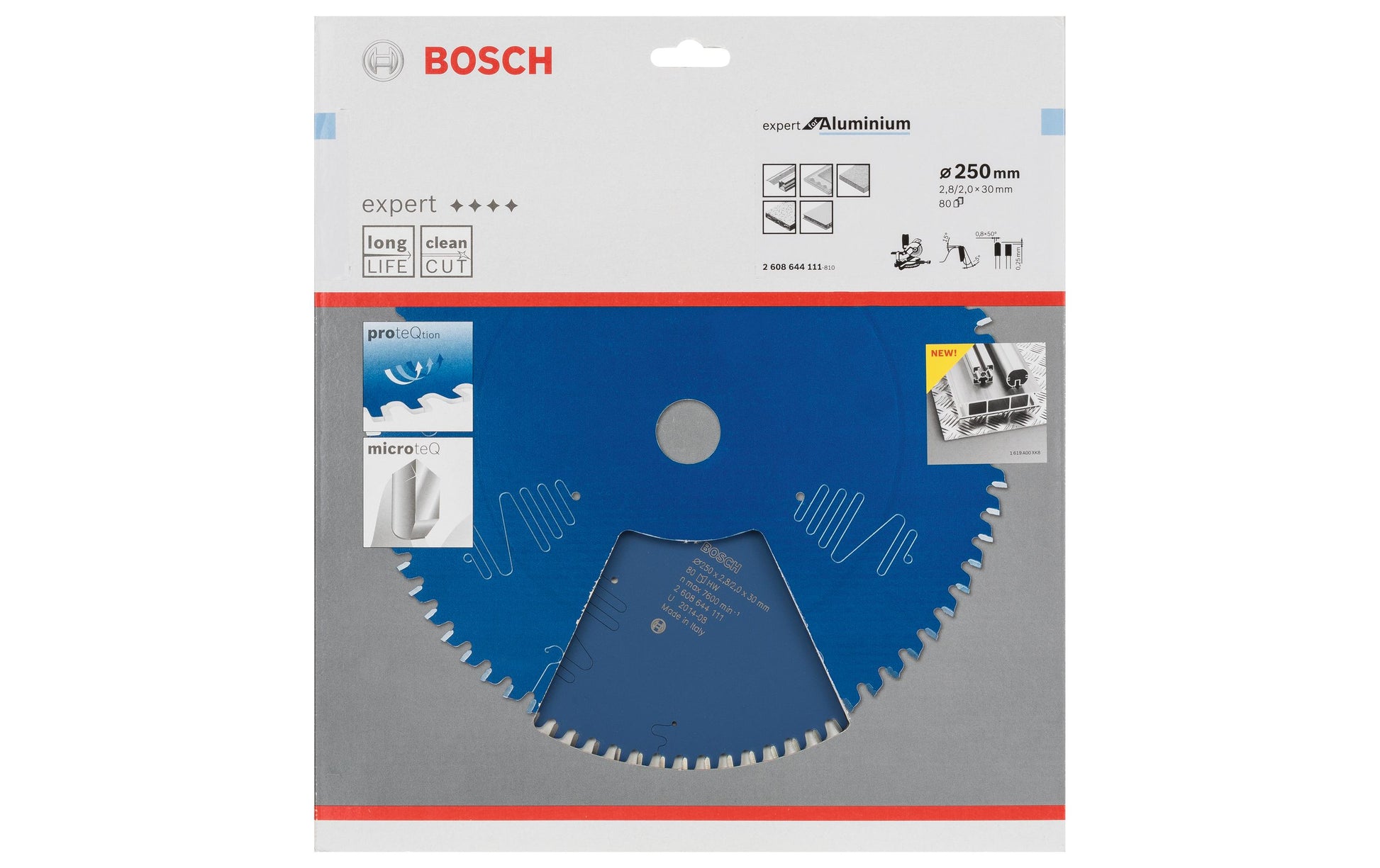 Bosch Professional – Kreissägeblatt, 80 Zähne, 250 mm × 30 mm × 2,8 mm