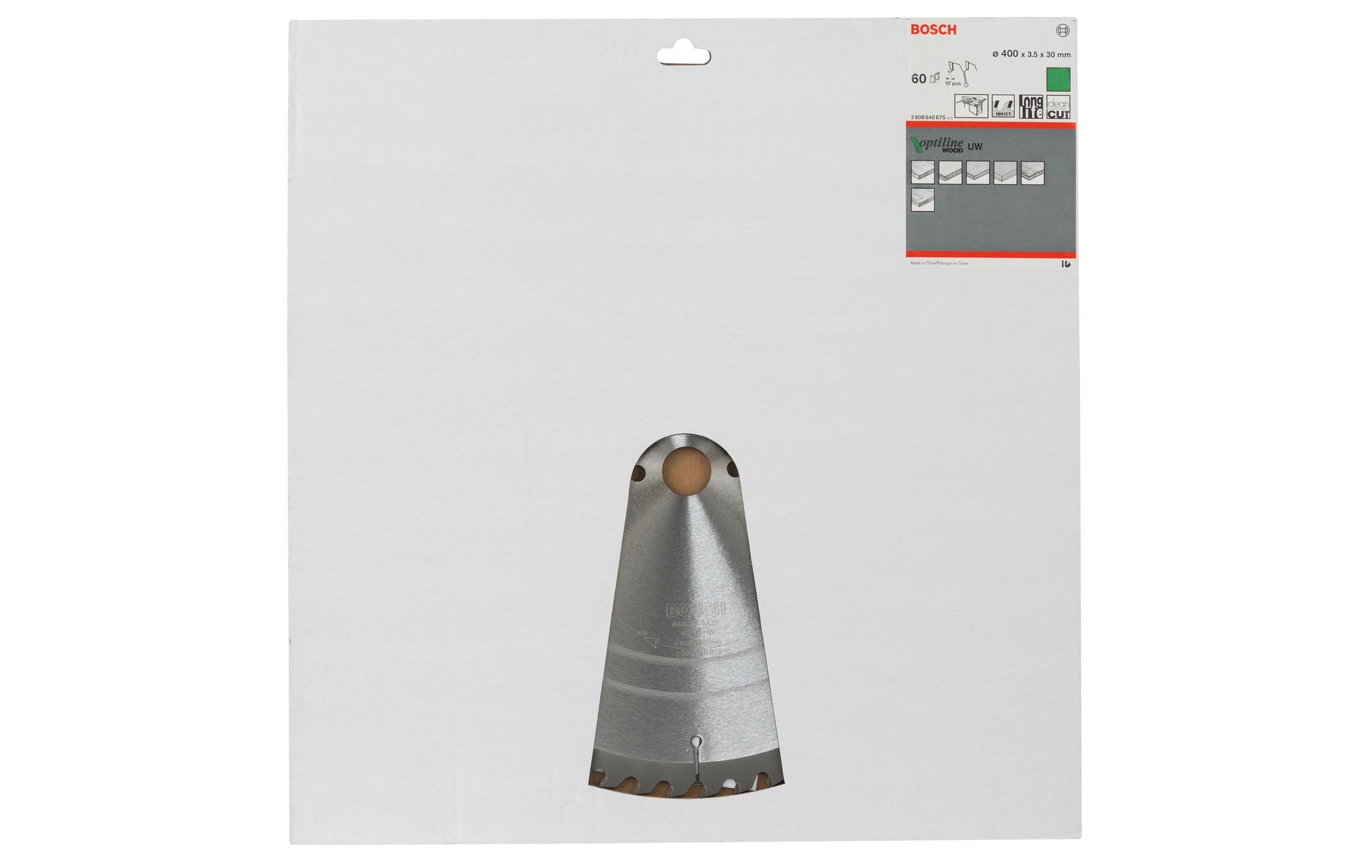 Bosch Professional – Kreissägeblatt, Optiline Wood, 400 mm × 30 mm × 3,5 mm