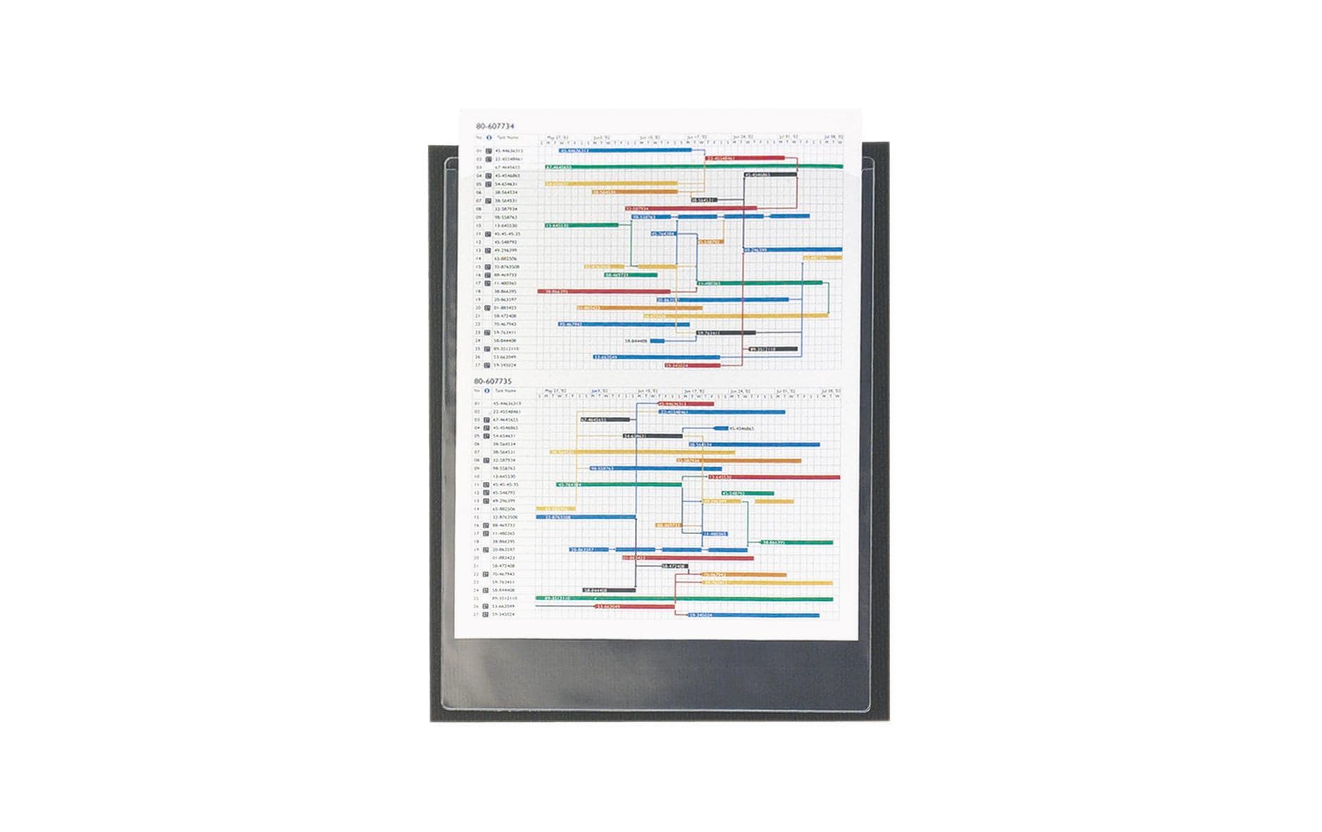 3L Sichtmappe A6 – 50er-Pack, Transparent, Polypropylen