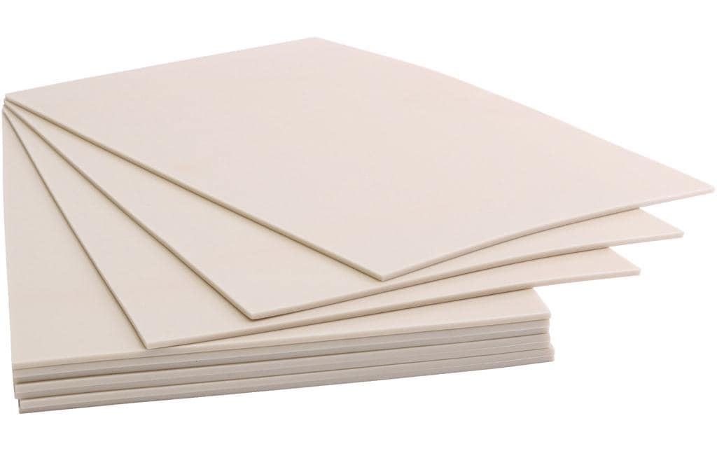 Creativ Company Linolplatte, Kunststoff, Weiss, 20 × 30 cm, 3 mm, 10 Stk.
