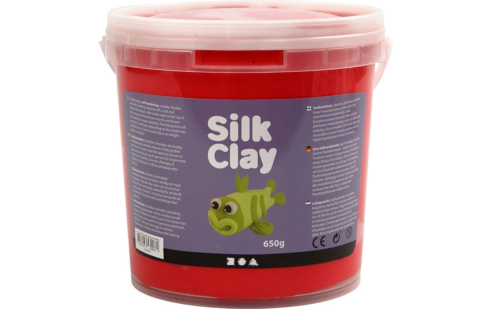 Creativ Company Modelliermasse, Rot, Lufttrocknend, 650 g