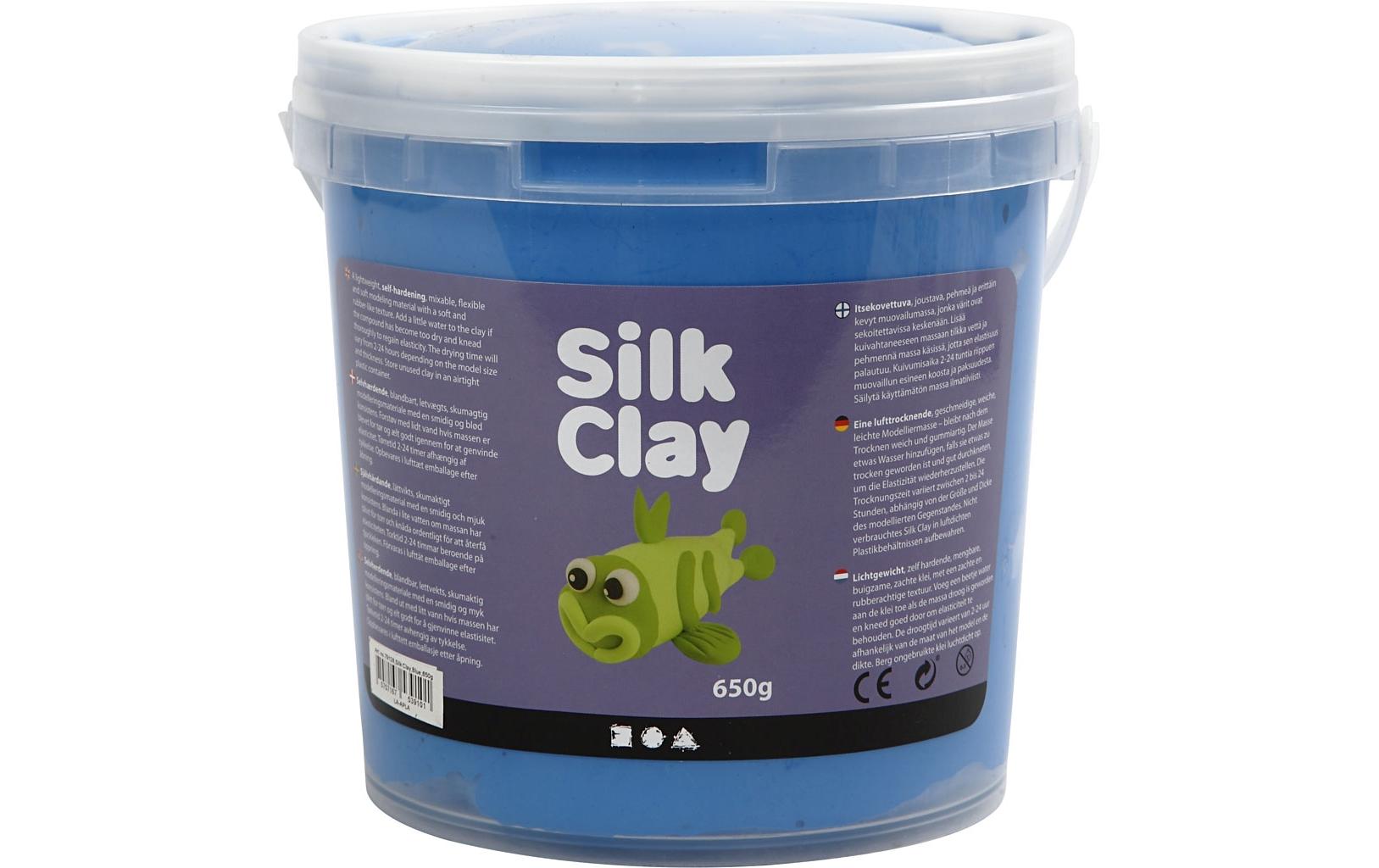 Creativ Company Modelliermasse, Modellierton, Blau, Glitzer, 650 g, 1 Stk.