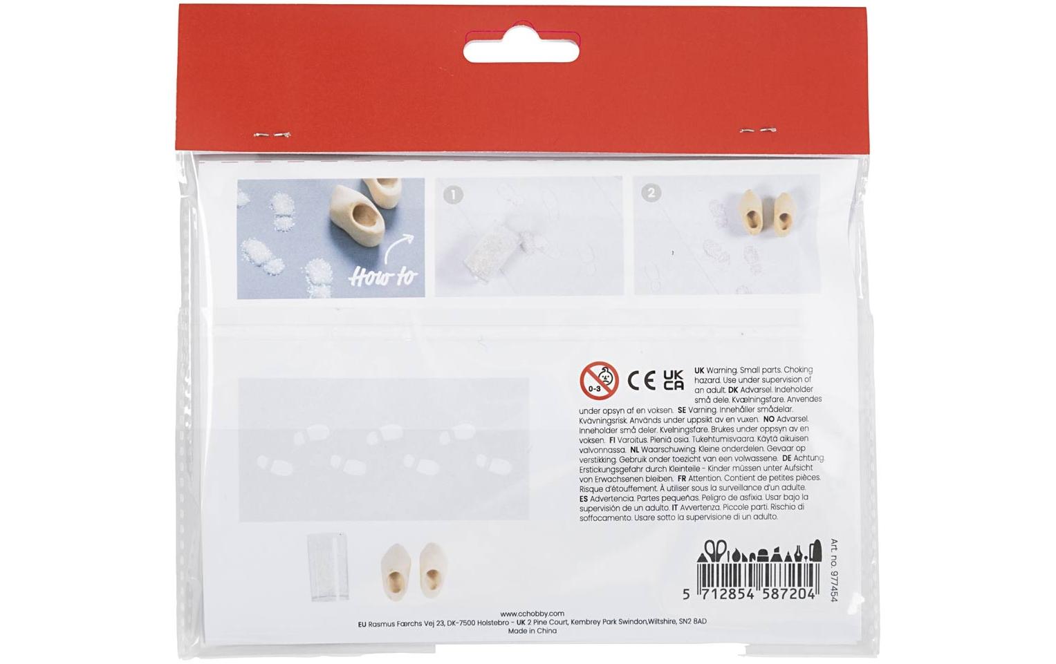 Creativ Company Bastelset – Elfentür / Wichteltür Szene, Weihnachten – Sperrholz, Mehrfarbig