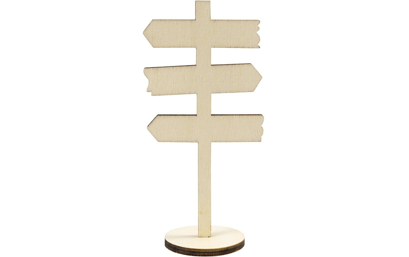 Creativ Company Holzrohling, Sperrholz (Ahorn), Miniaturschild, 6 × 12 cm, 1 Stk.