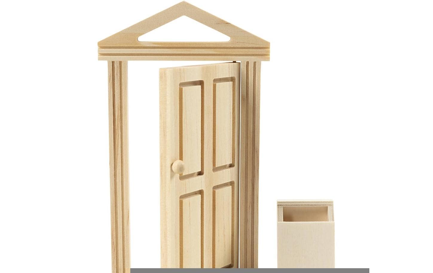 Creativ Company Bastelset – Elfentür / Wichteltür – 18 × 5,5 cm – Sperrholz