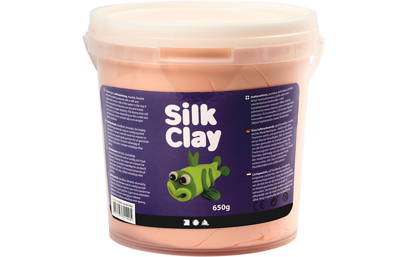 Creativ Company Modelliermasse, Lufttrocknend, Beige, Glitzer, 650 g