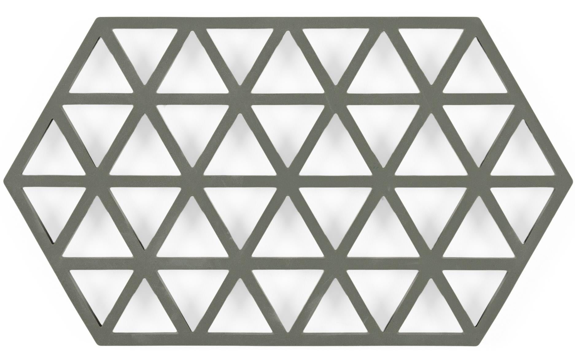 Zone Denmark Topfuntersetzer 24 × 14 × 0,9 cm, Silikon, Olivgrün