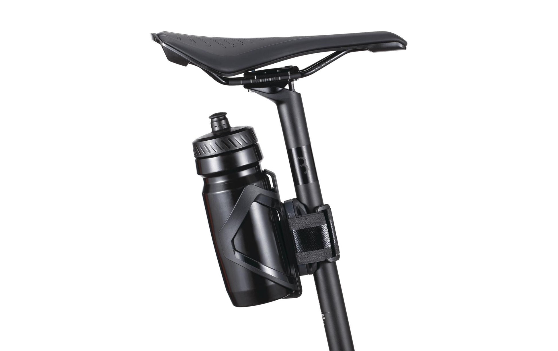 BBB Cycling Flaschenhalter – beidseitig montierbar, einfache Montage – dunkelgrau, Gummi, Silikon – 1 Stk.