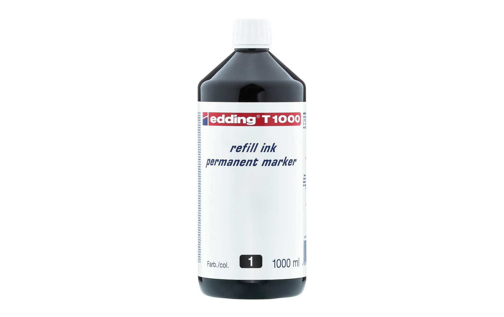 Edding Nachfülltinte für Permanent-Marker – Schwarz, 1000 ml