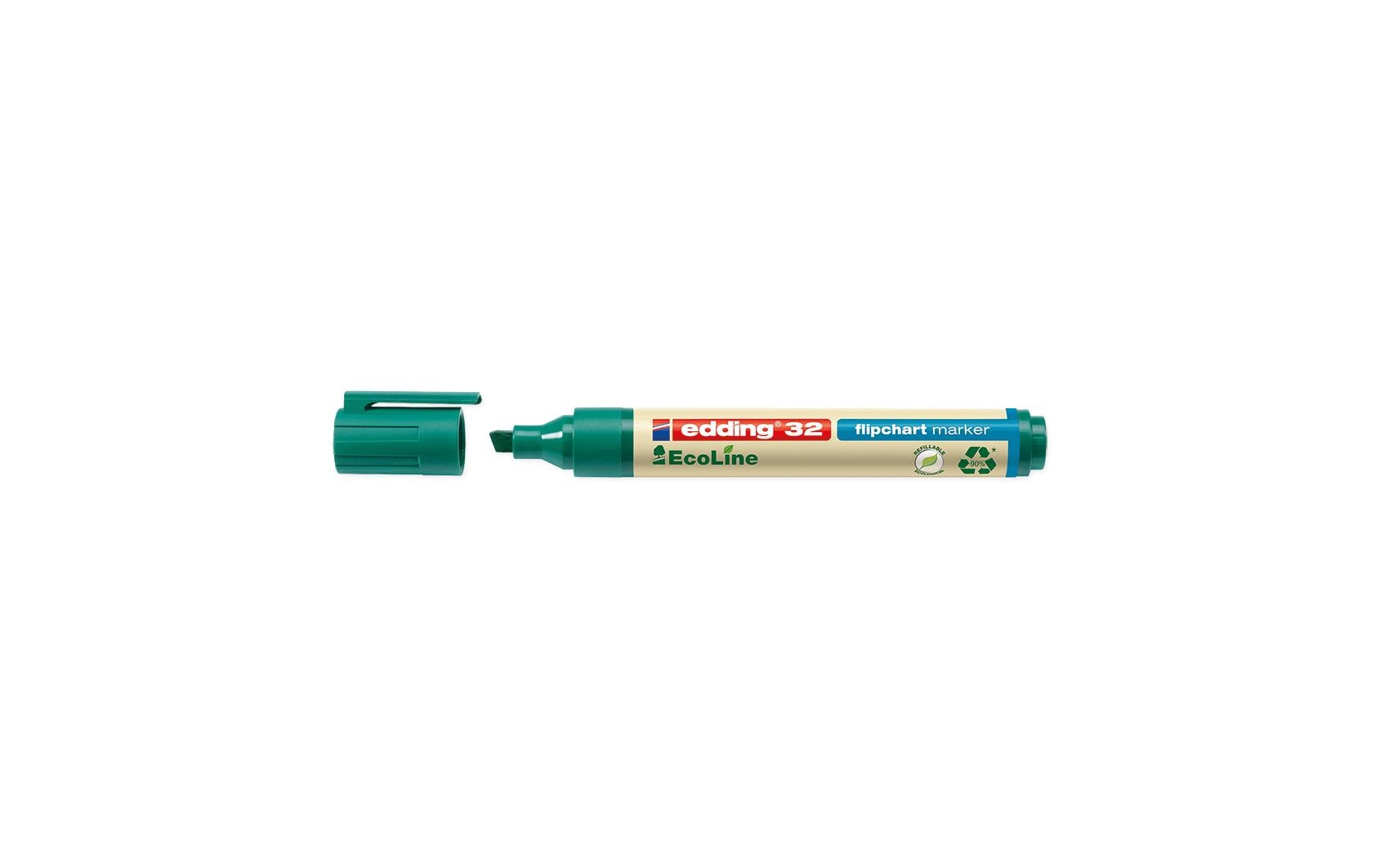 Edding Flipchart-Marker 32 EcoLine – Keilspitze 1,5-5 mm – Grün