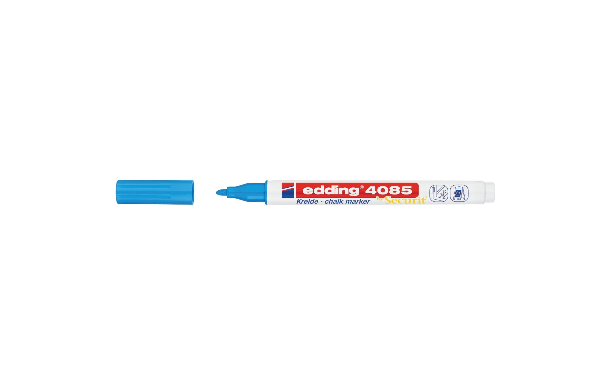 Edding Kreidemarker 4085 – Rund, 1–2 mm – Hellblau