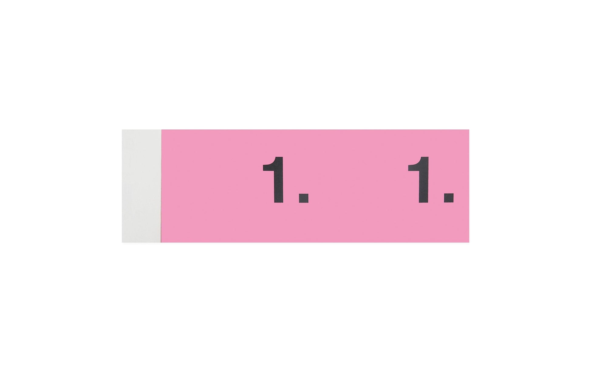 Simplex Garderobenblock 1–100 – 100 Blatt, 2‑fach perforiert, doppelt nummeriert, pink, FSC