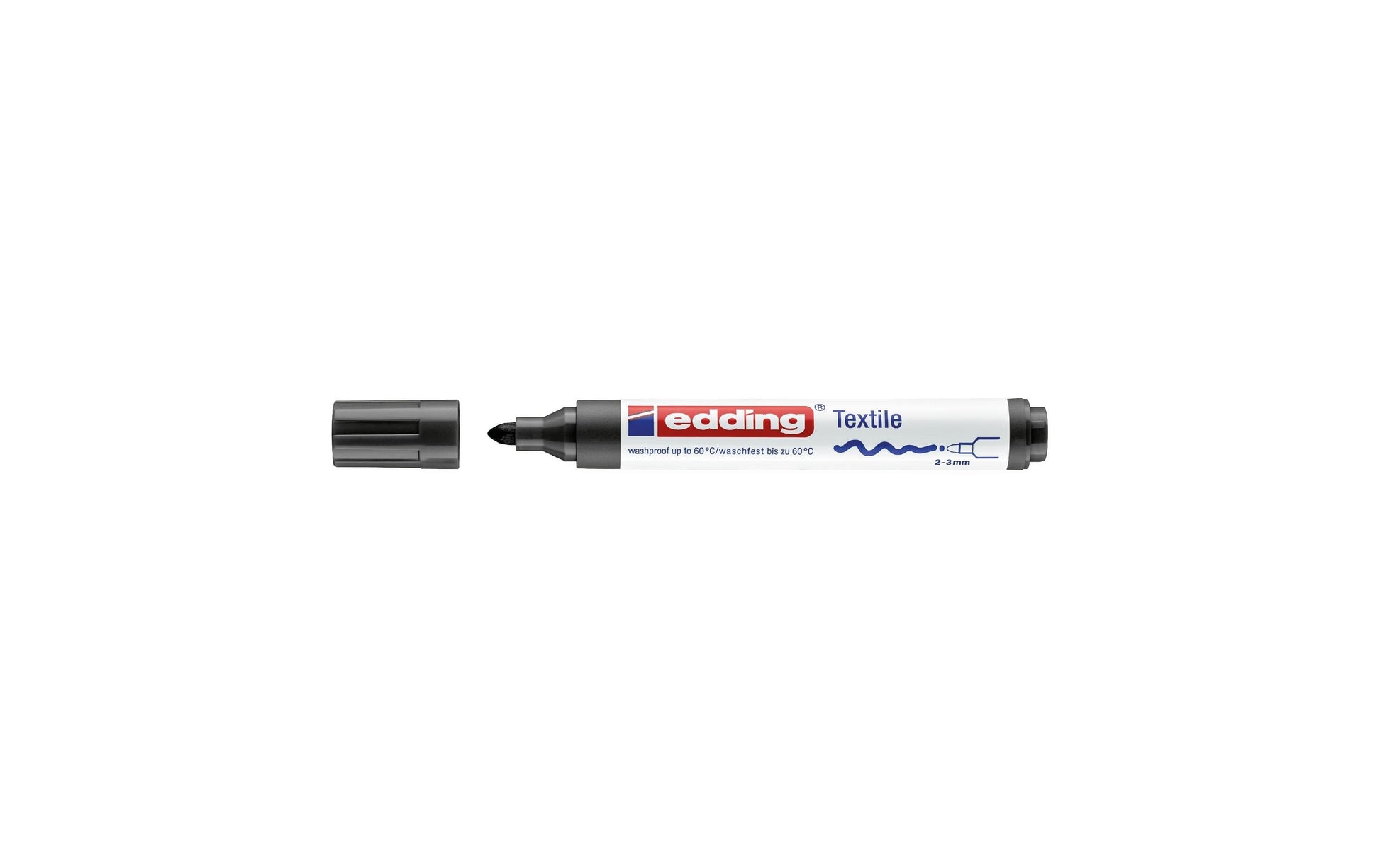 Edding Textil-Marker für Textilien – Schwarz