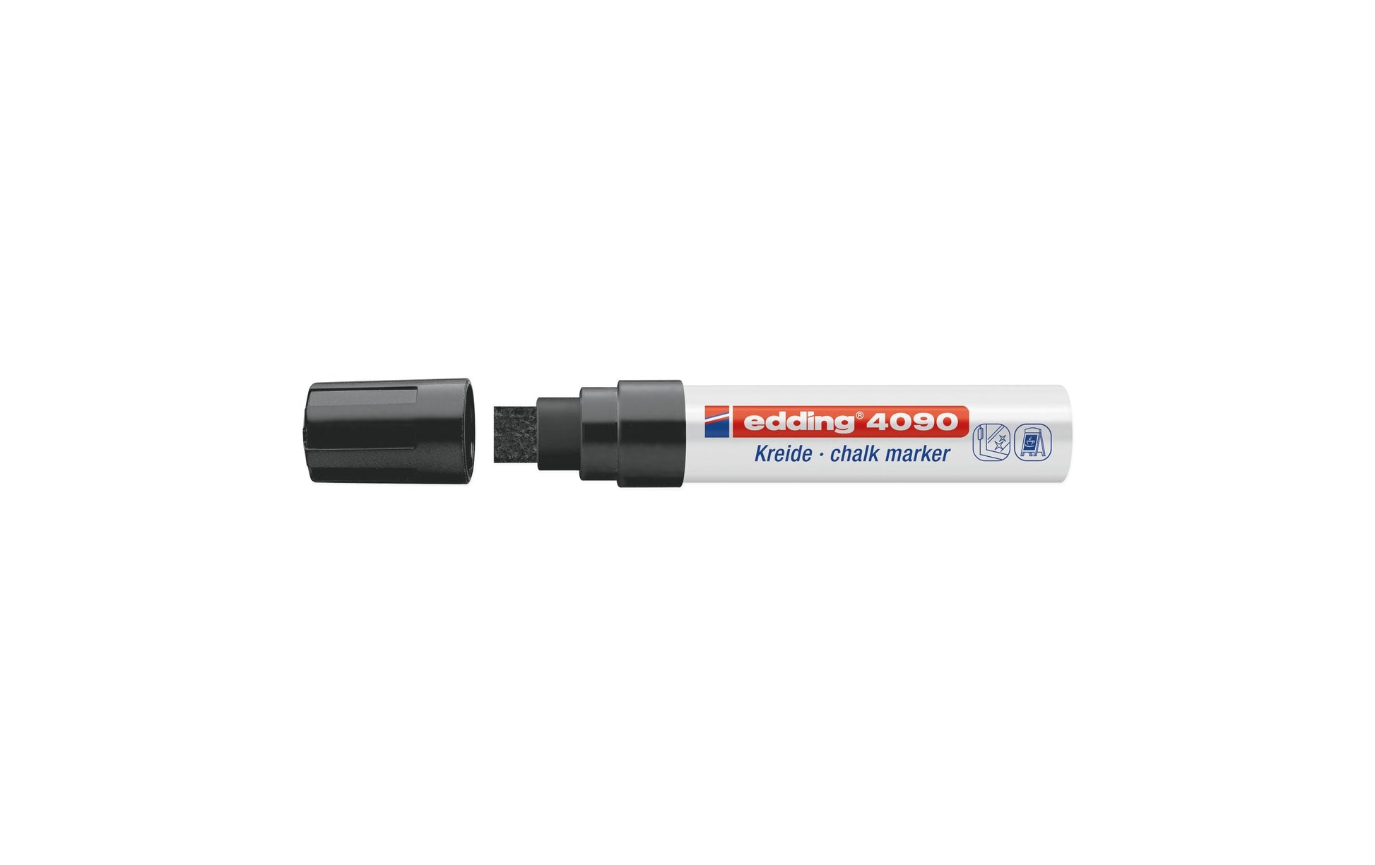 Edding Kreidemarker 4090 – Keilspitze, 4–15 mm – Schwarz