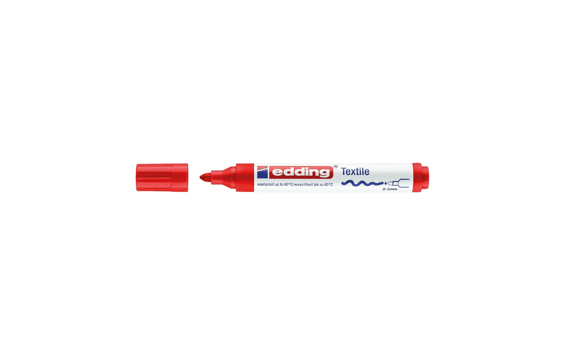 Edding Textilmarker für Permanentmarker – Rot