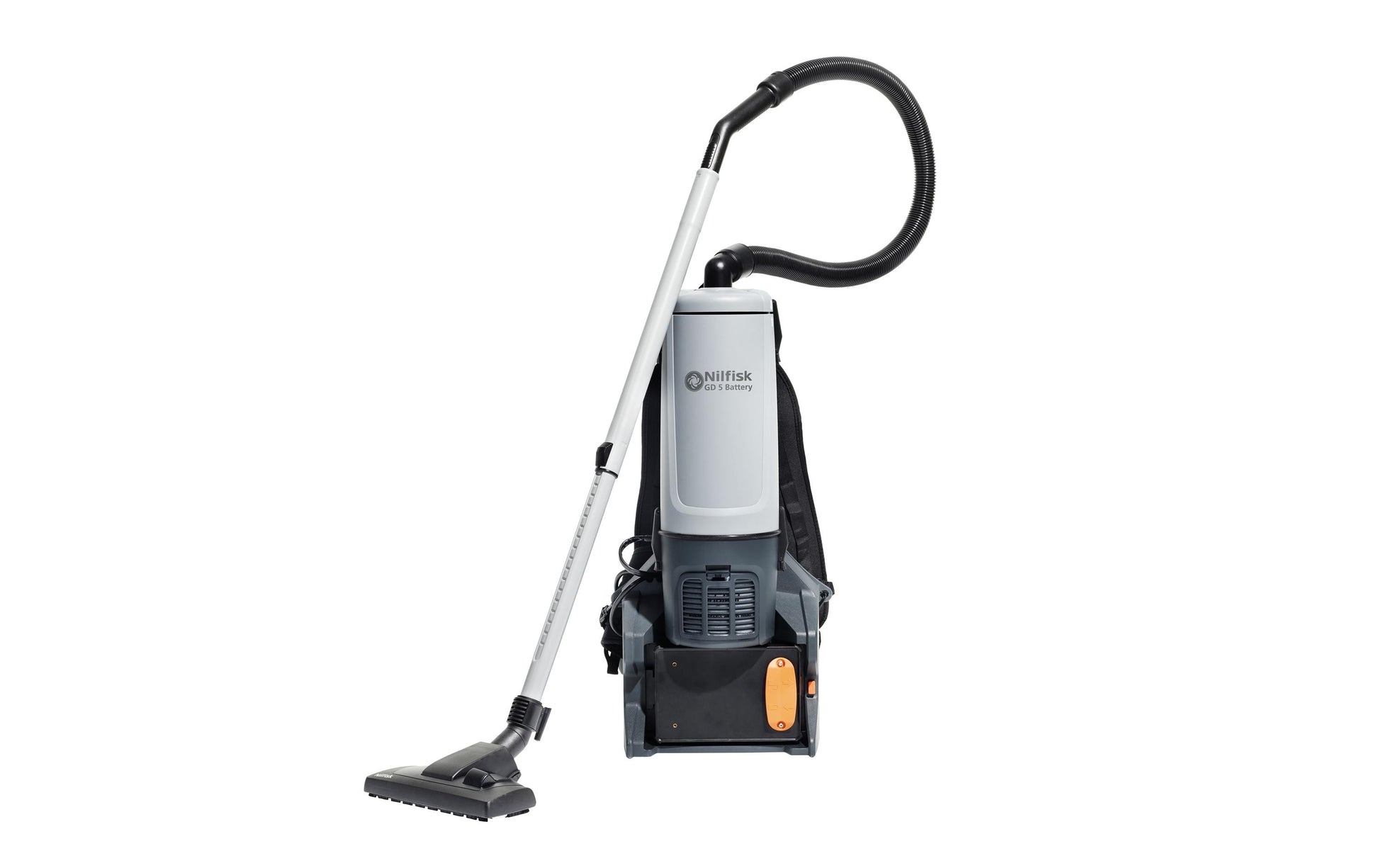 Nilfisk Trockensauger GD5 – 5000 mAh, 5 l, Akkubetrieb, Schlauch 1,0 m