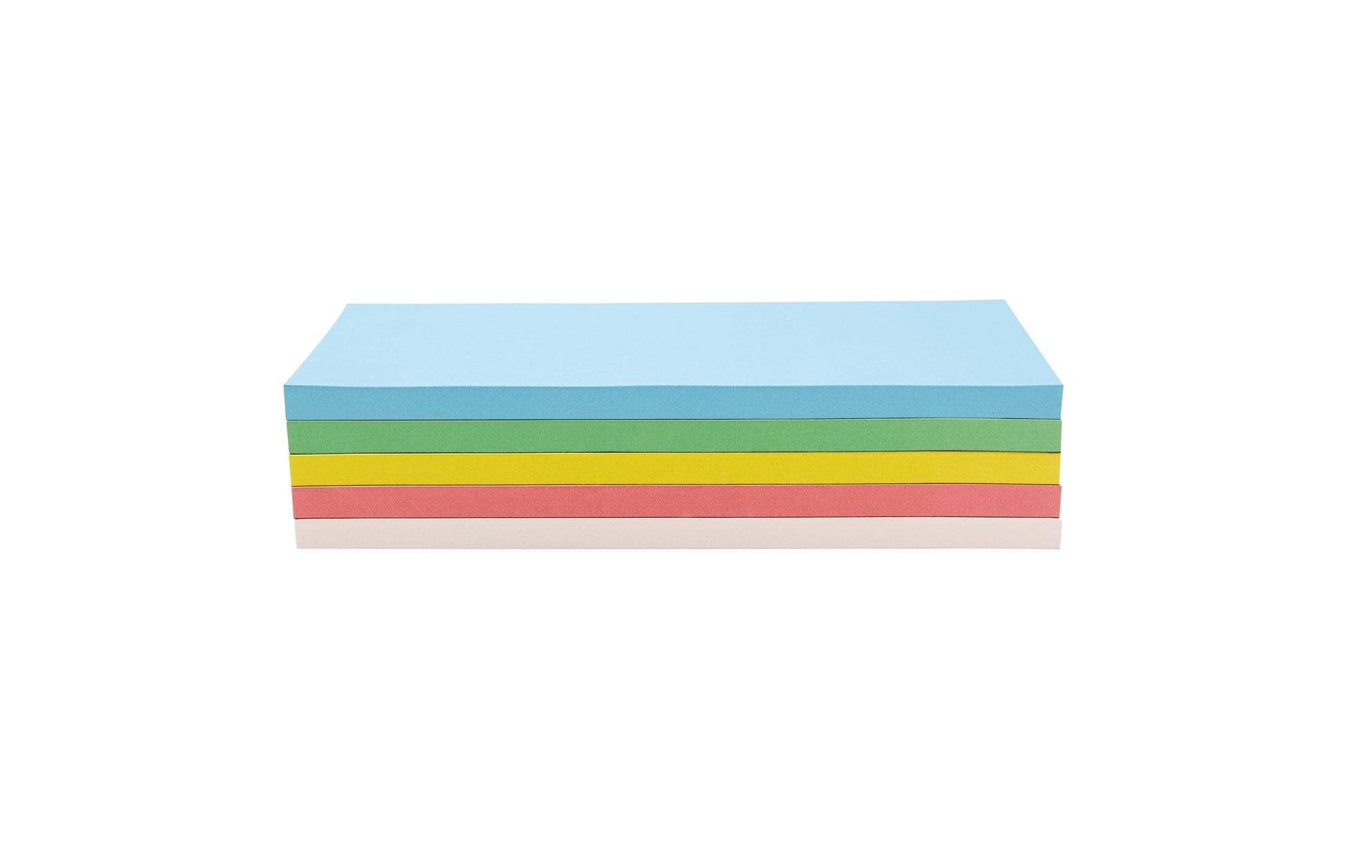 Magnetoplan Selbstklebende Moderationskarten – 200 × 95 mm – sortiert, 250 Stück