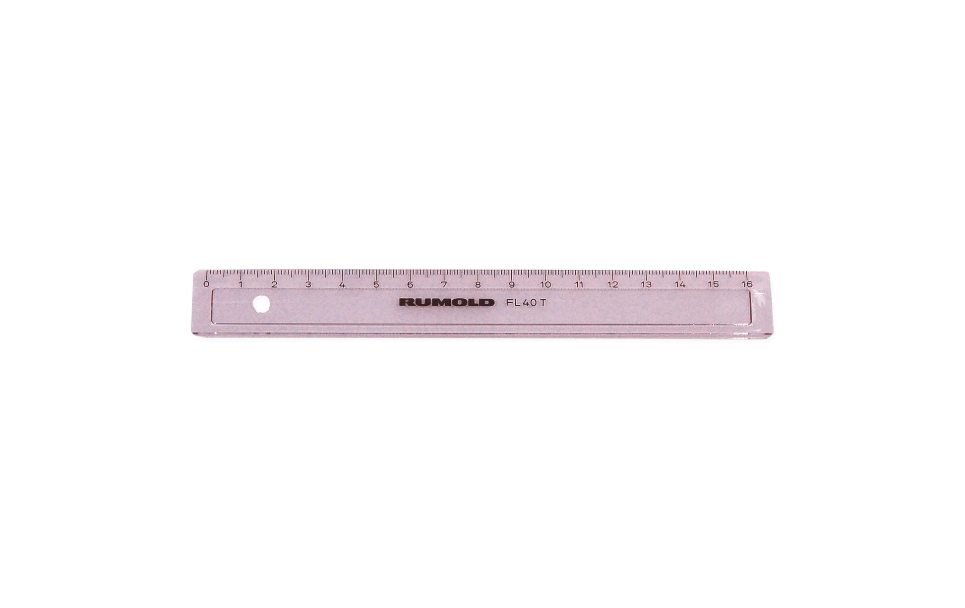 Rumold Lineal – Kunststoff – 17,2 cm – Tuschekante, Facette – Transparent