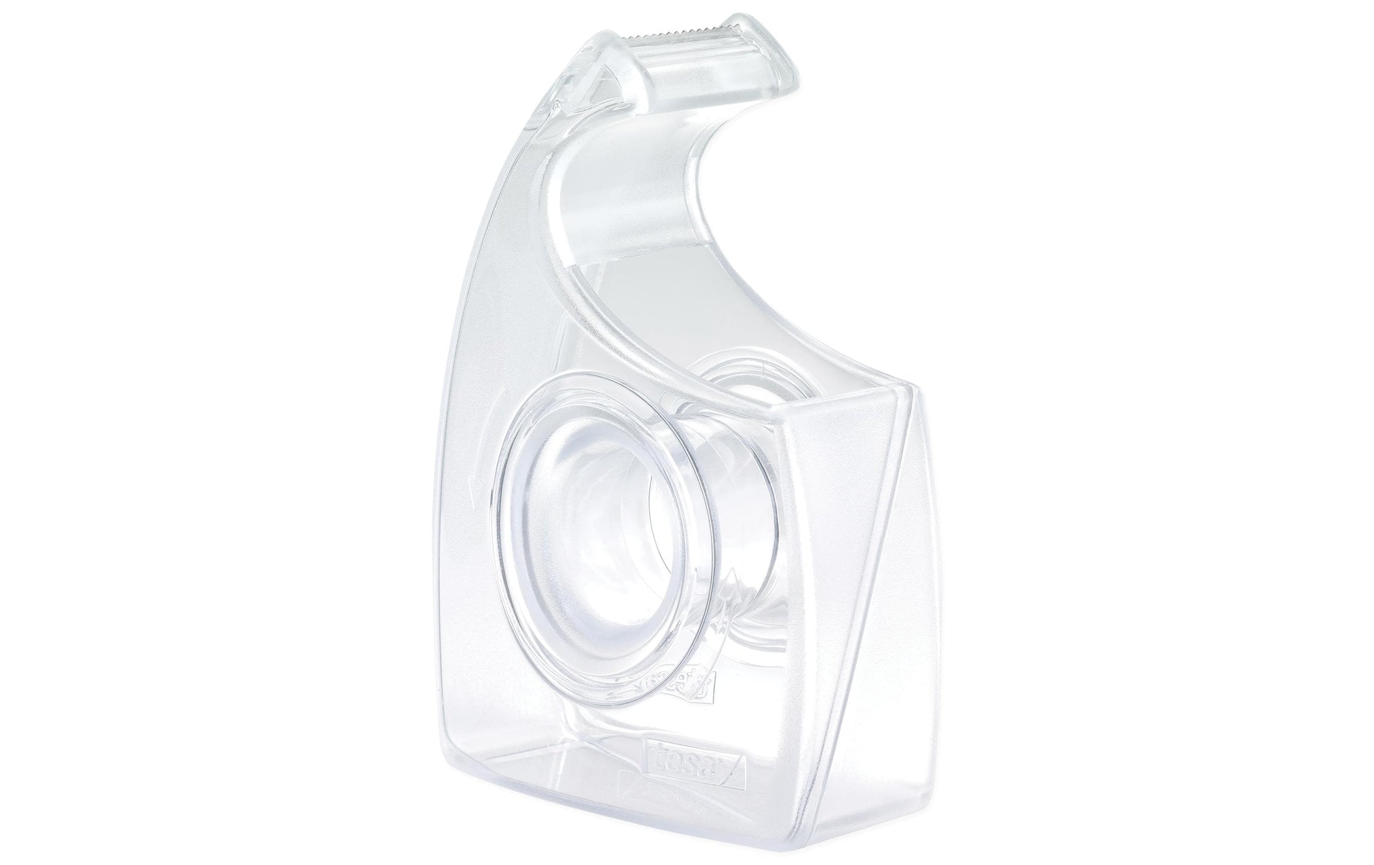 tesa Handabroller Easy Cut – für Rollenbreite bis 19 mm, für Bandlänge bis 33 m, für Kern 1", Metallmesser, Kunststoff