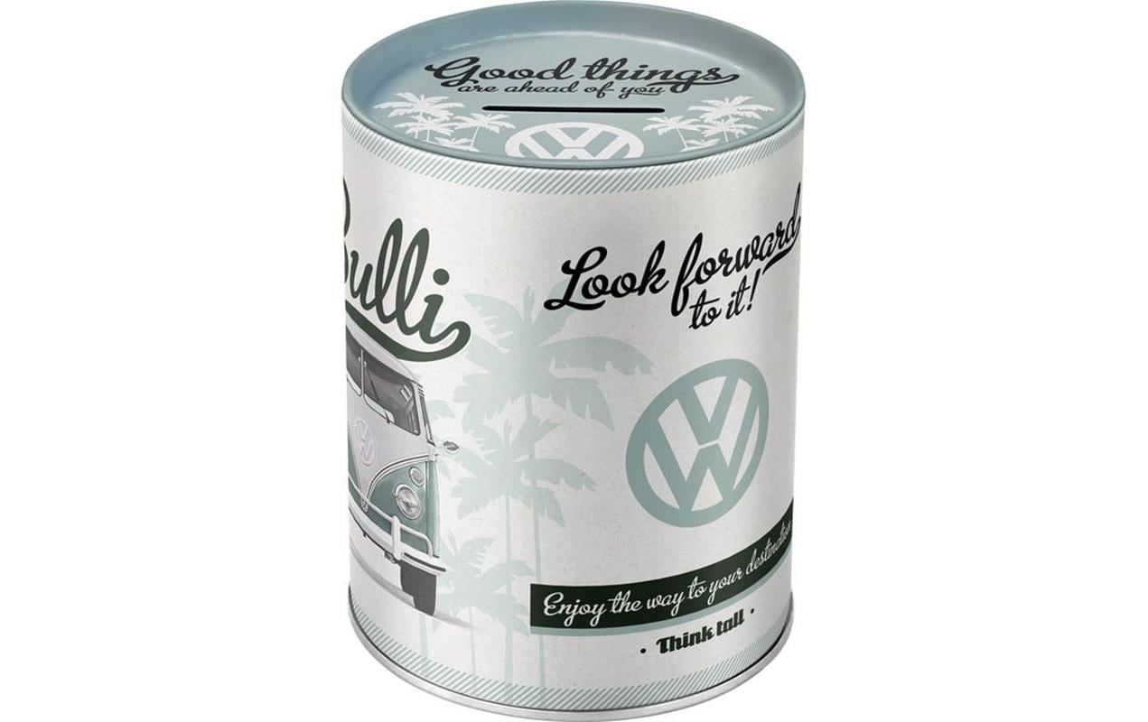 Nostalgic Art VW Bus Spardose – Metall, Mehrfarbig – 10 × 13 × 10 cm