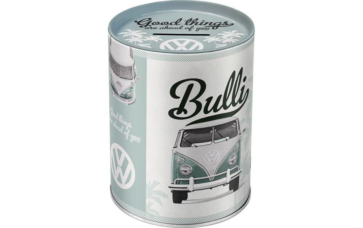 Nostalgic Art VW Bus Spardose – Metall, Mehrfarbig – 10 × 13 × 10 cm