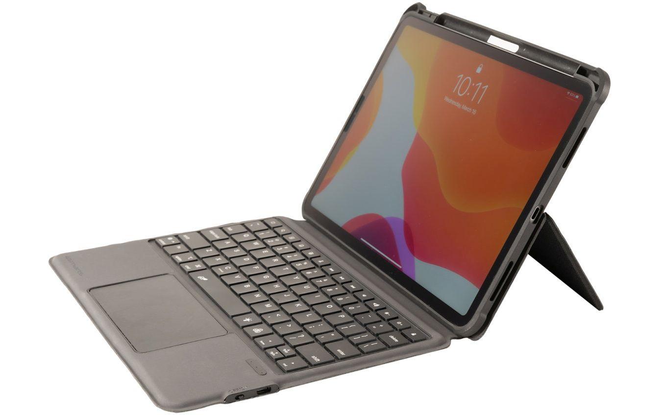 4smarts Tastatur-Case für iPad 10,2" (7.–9. Gen.) – Bluetooth, QWERTZ (CH), mit Trackpad – Schwarz