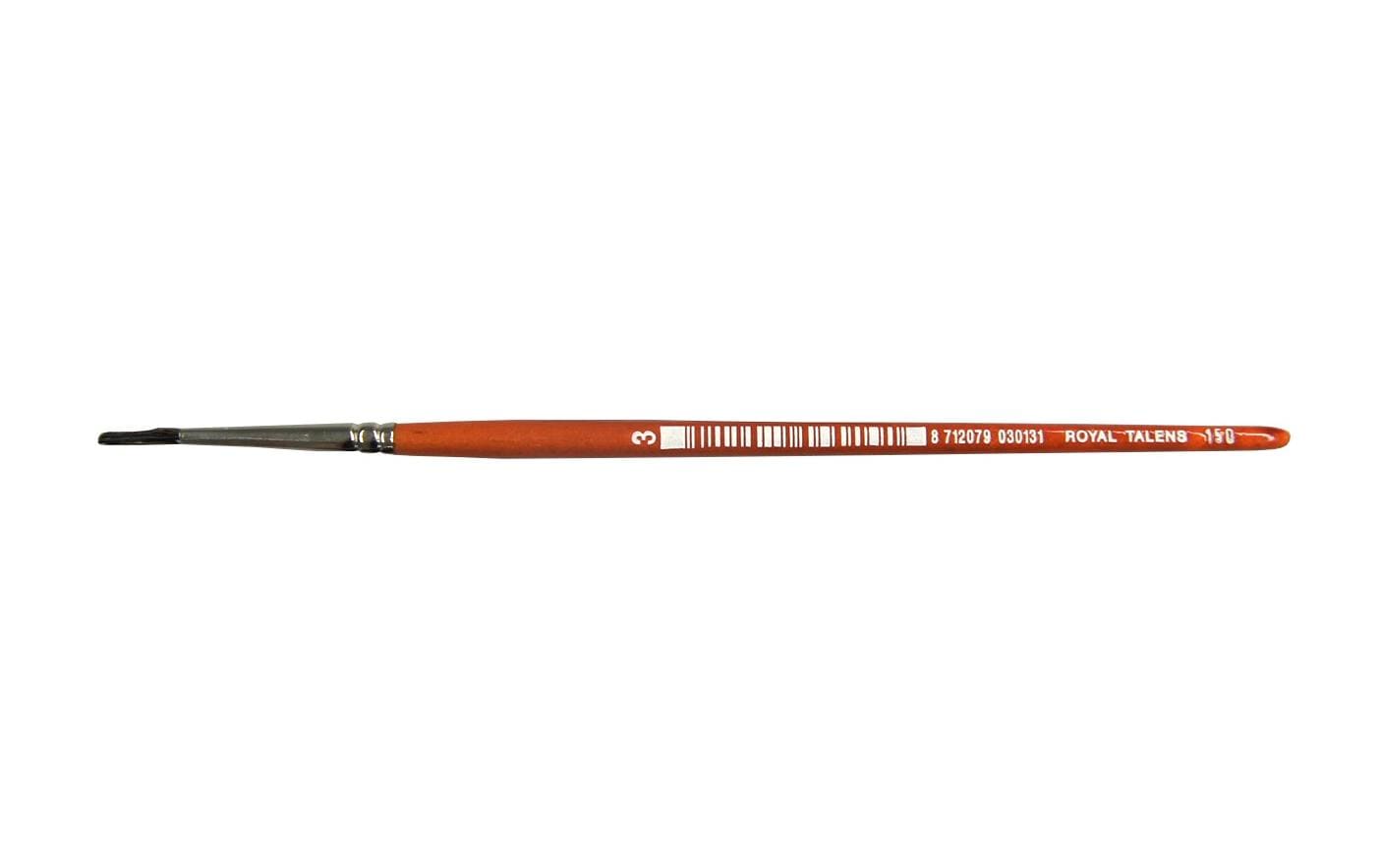 Talens Aquarellpinsel – Rot, Grösse 3, 12er-Pack