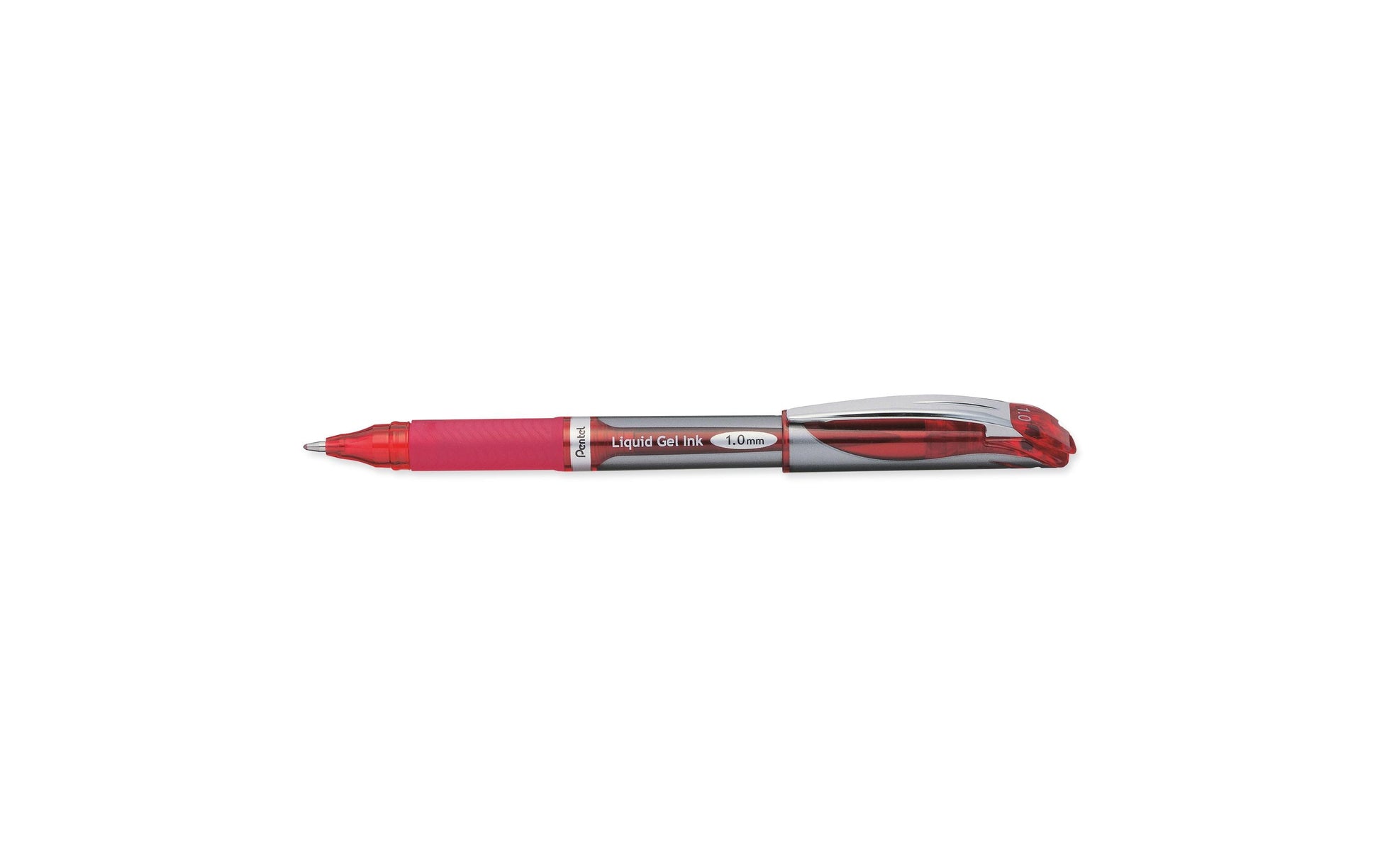 Pentel EnerGel X Gelschreiber – rot, 1 mm, schnelltrocknend, Kappe, nachfüllbar