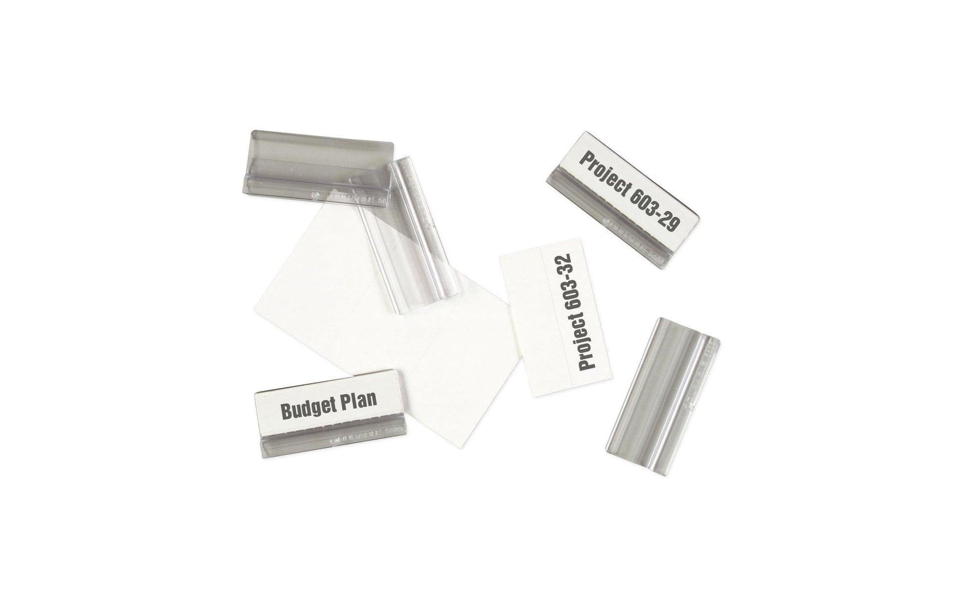 Durable Reiter für Sichttafeln, für Sherpa/Vario, 58 mm – transparent, Kunststoff, 10er Pack