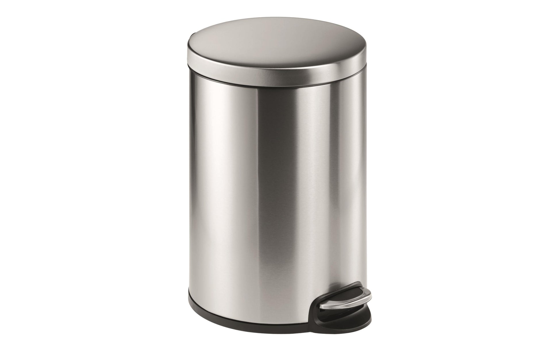 Durable Papierkorb – 20 l, mit Deckel, Edelstahl – Ø 292 × H 455 mm