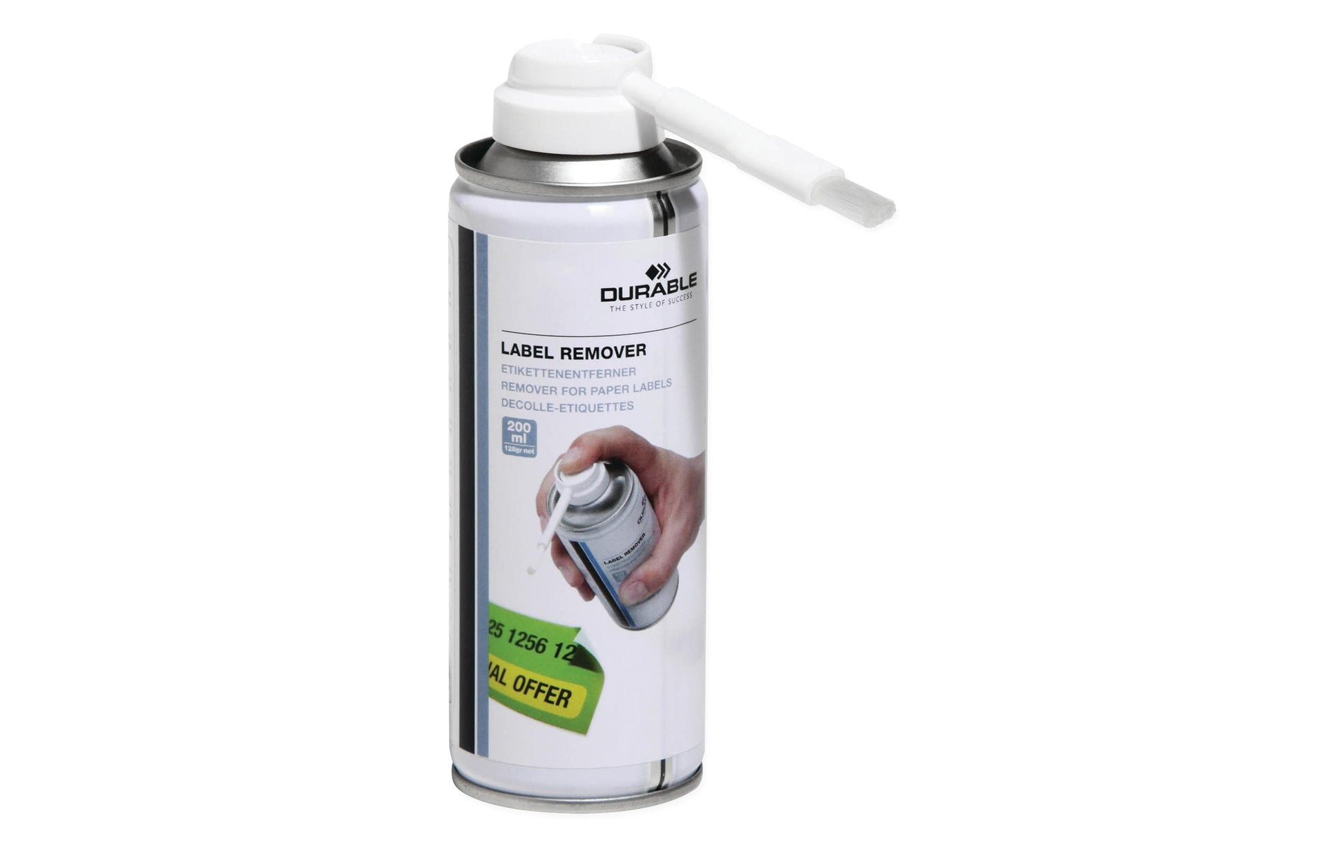 Durable Kleber-/Etikettenentferner für Papieretiketten – Flüssigkeit, Sprühflasche – 200 ml
