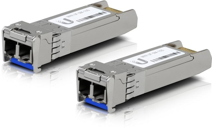 Ubiquiti UACC-OM-SM-10G-D-2 – SFP+ Transceiver – 10 Gbit/s, Single-Mode, LC-Duplex, 1310 nm, 10'000 m, 2er-Pack