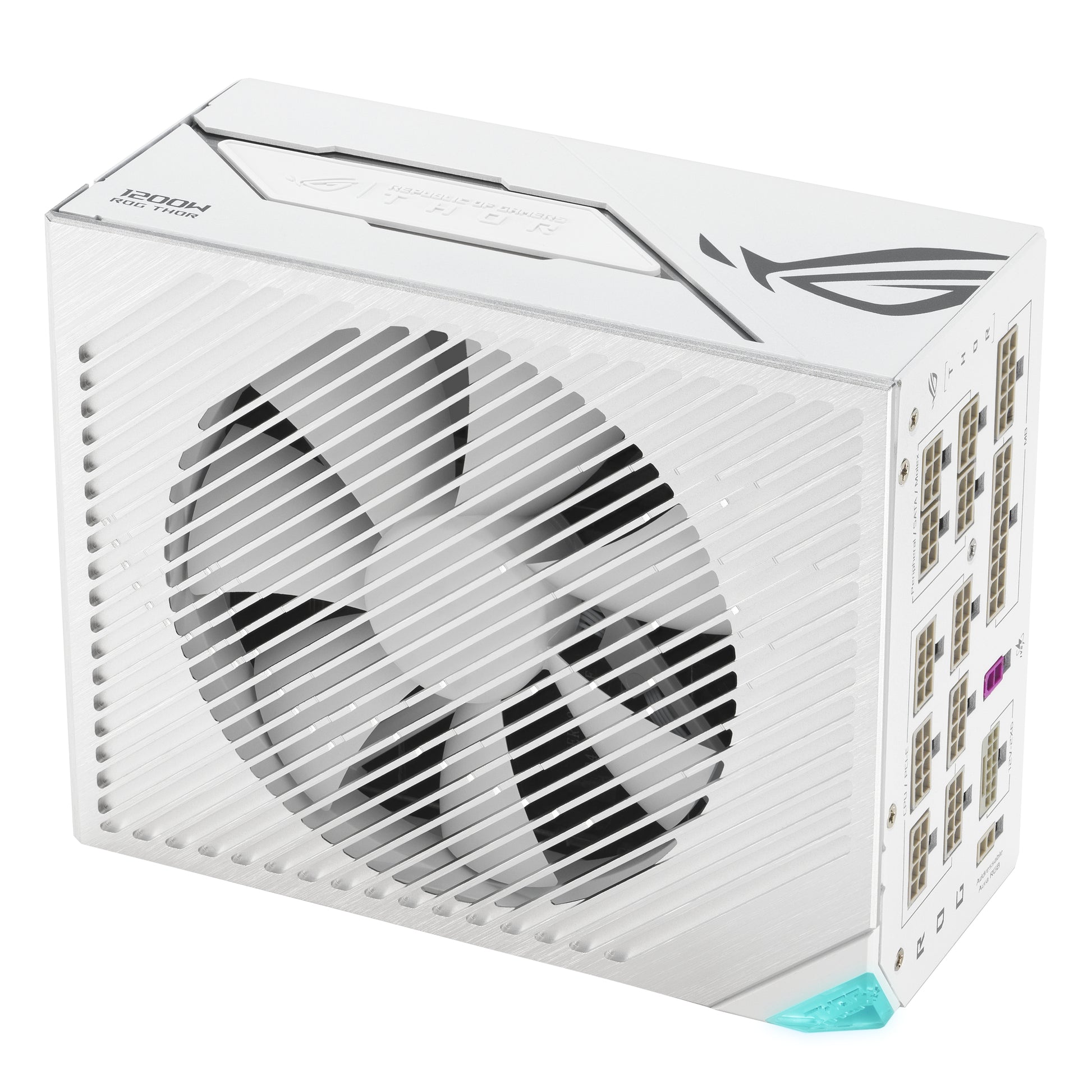 ASUS ROG Thor 1200P3 ATX-Netzteil 1200 W 80 PLUS Platinum – ATX 3.1, 12VHPWR, PCIe 6+2-pin×4, SATA×7 – Weiss