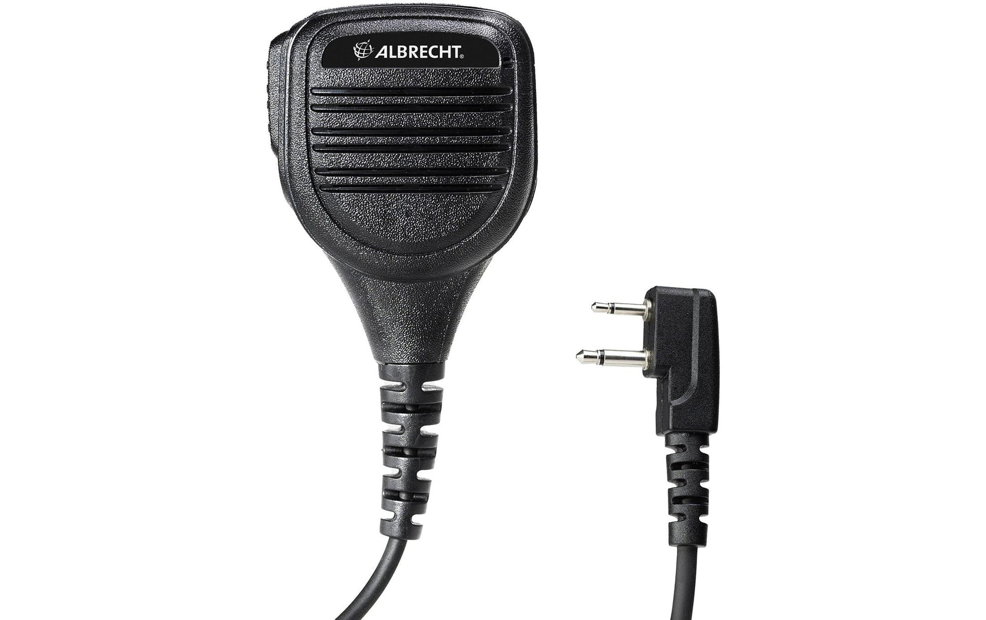 Albrecht SM600 – Schultermikrofon mit Lautsprecher, 3,5/2,5 mm, Schwarz, für Midland