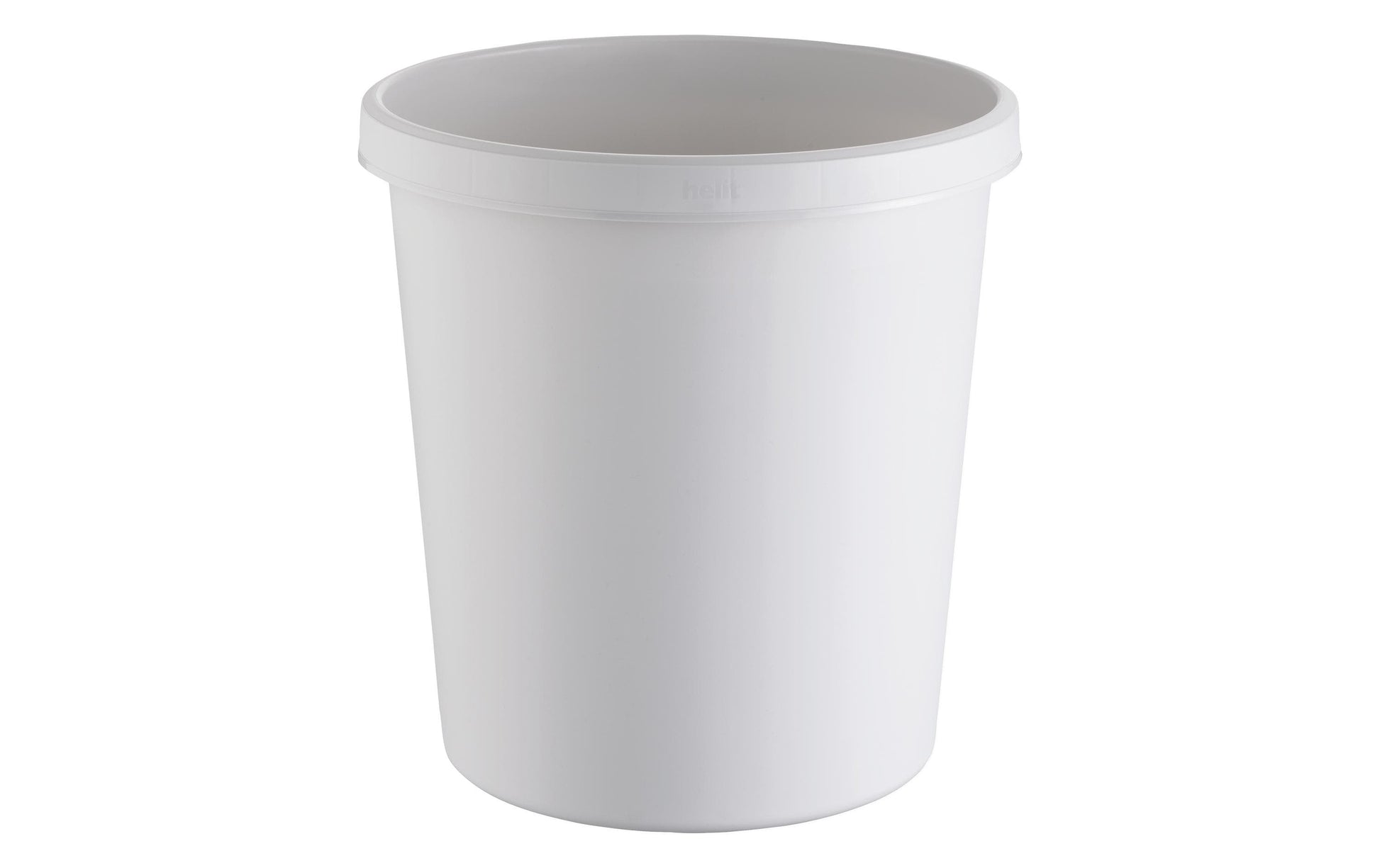 Helit Papierkorb the german – 18 l – Kunststoff, lichtgrau – Ø 315 × H 331 mm
