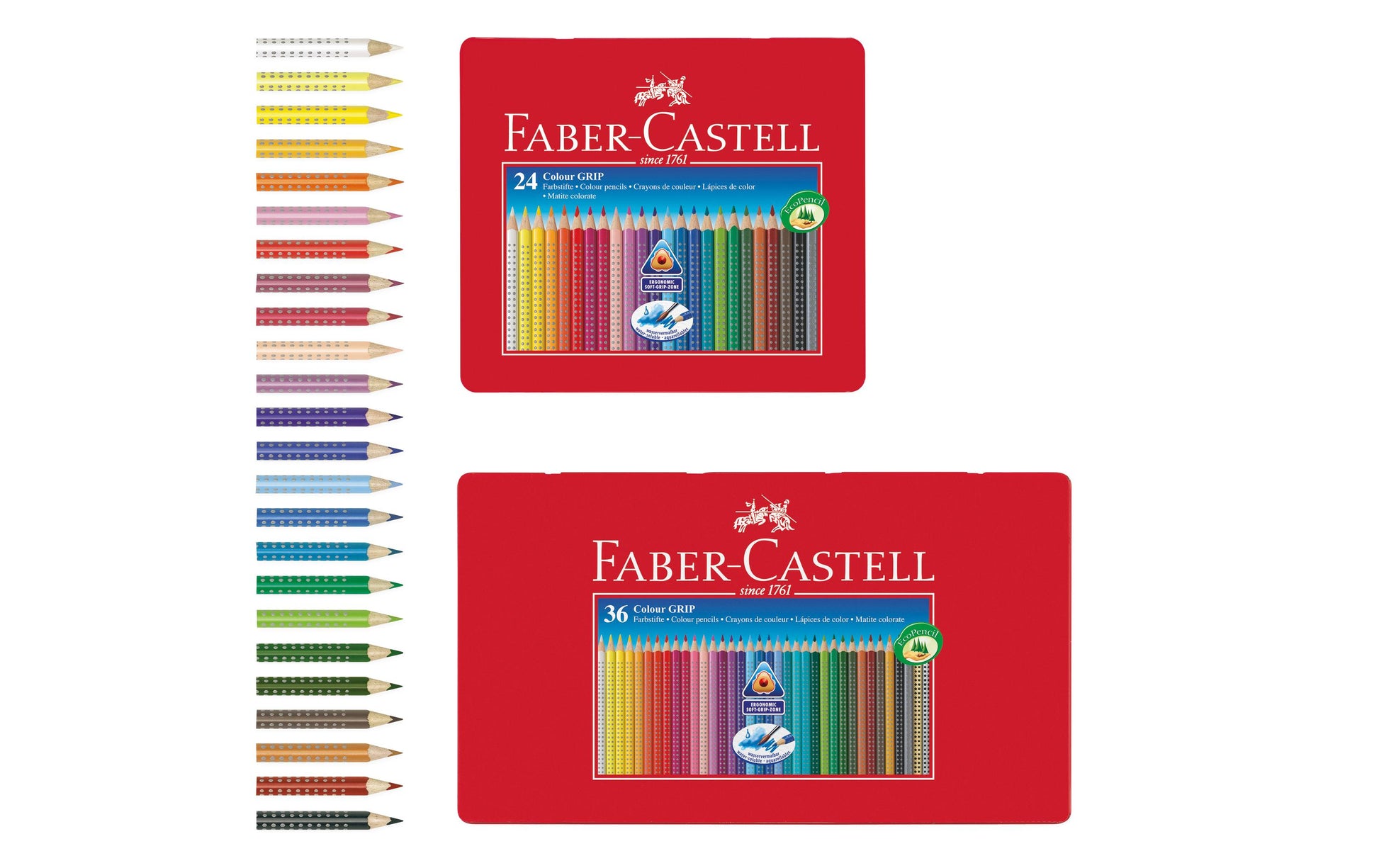Faber-Castell Aquarellfarbstift – Weiss, Ø 3 mm, Dreikantig, FSC