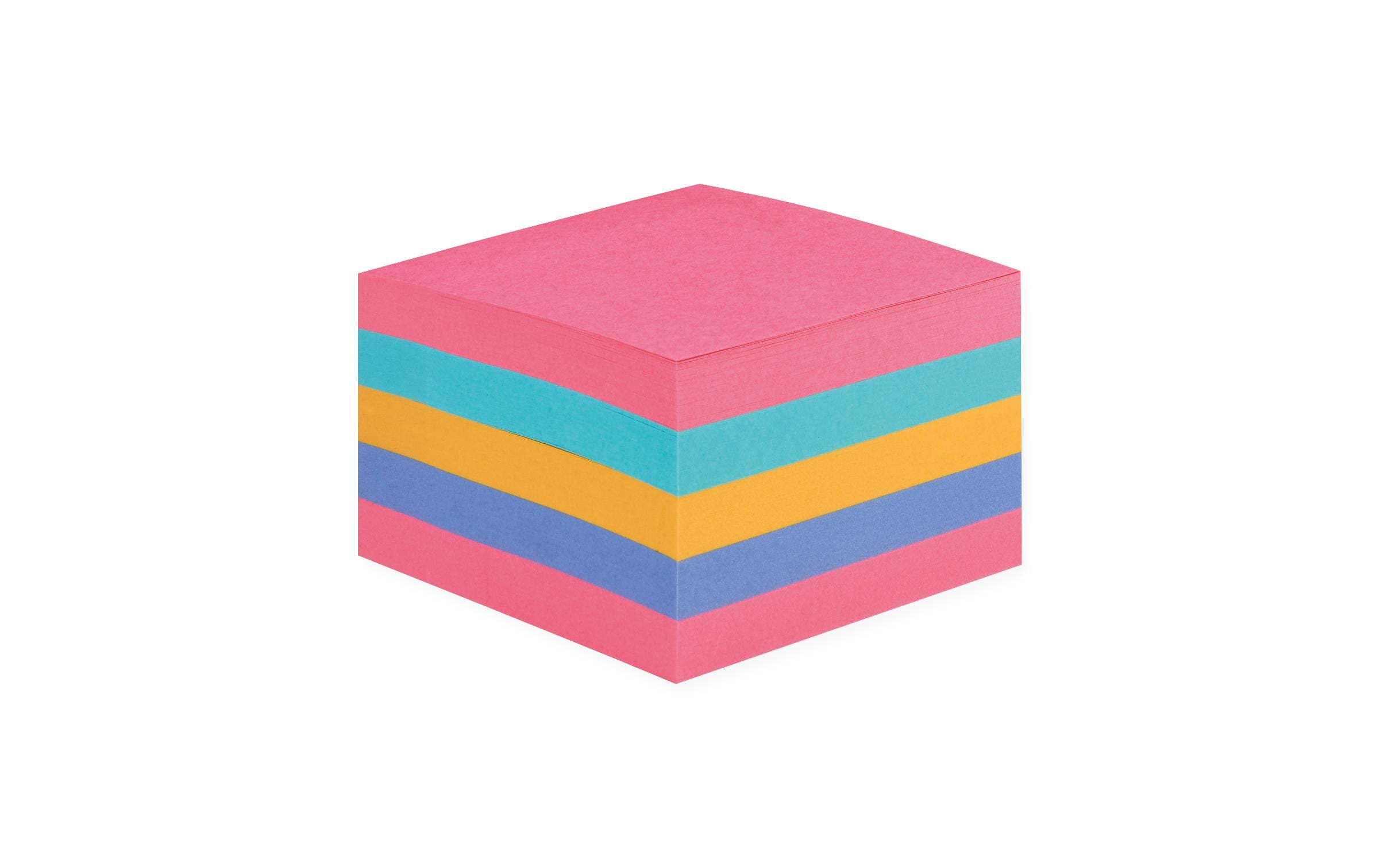 Post-it Haftnotizen-Würfel – 76 × 76 mm – Mehrfarbig, 440 Blatt/Block