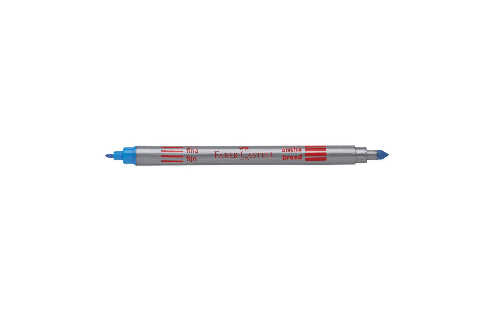 Faber-Castell Doppelfasermaler Filzstift, Doppelspitze – Kombi, wasservermalbar, 10 Farben
