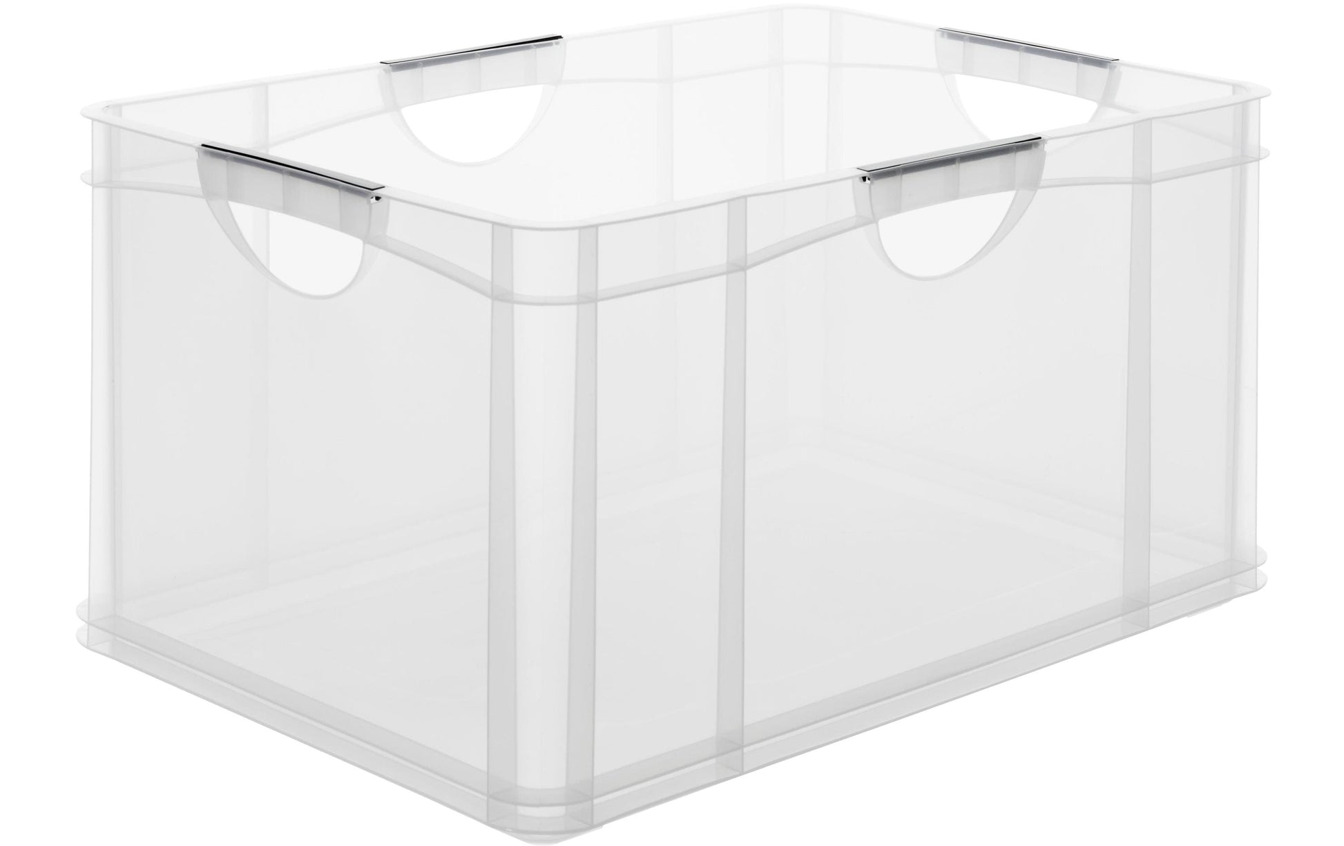 Rotho Aufbewahrungsbox 55 l – für A3, mit Tragegriff, stapelbar, transparent, PP