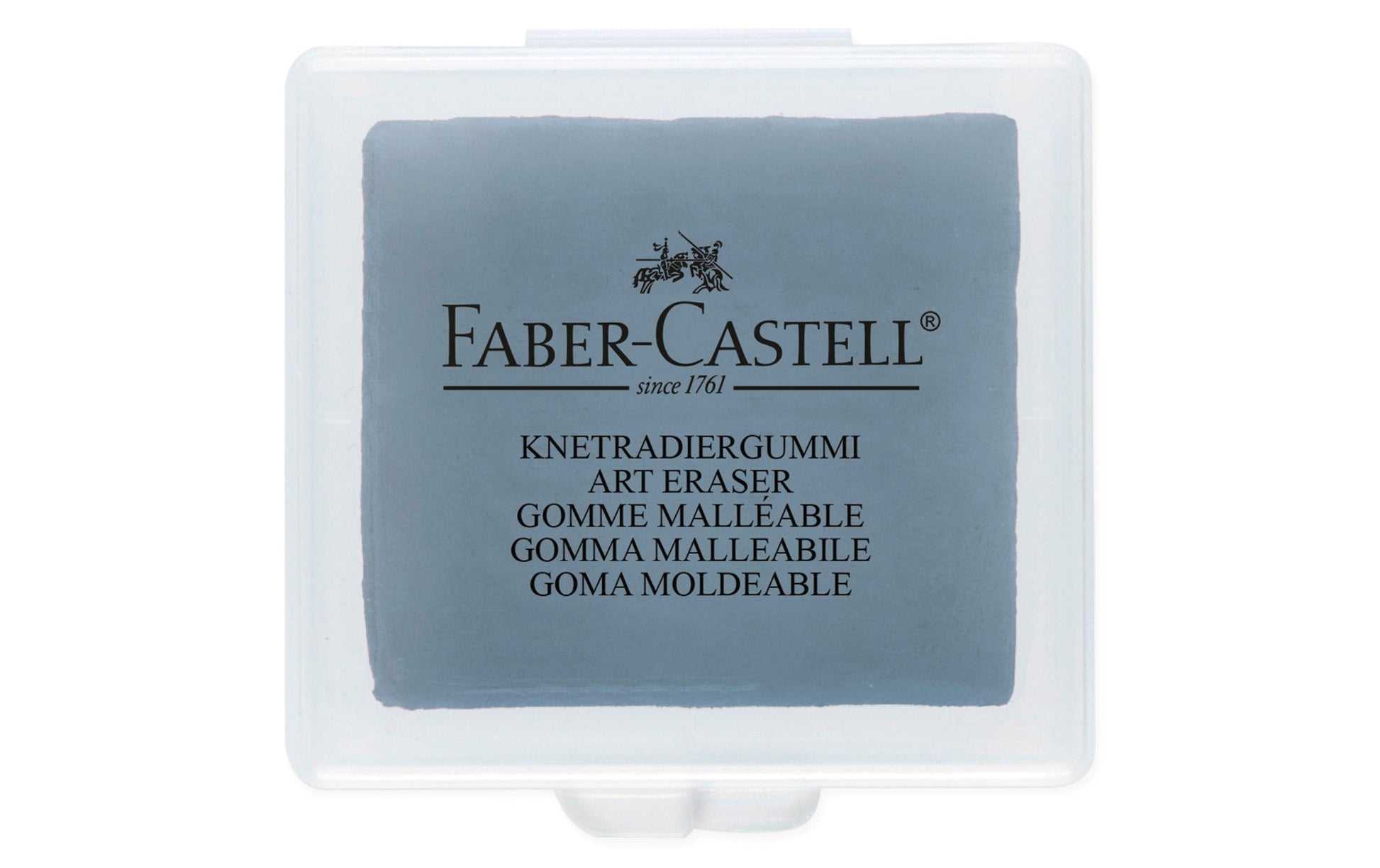 Faber-Castell Radierer – für Kreide, Kohle – 38 × 8 × 35 mm – Kunststoff – Grau