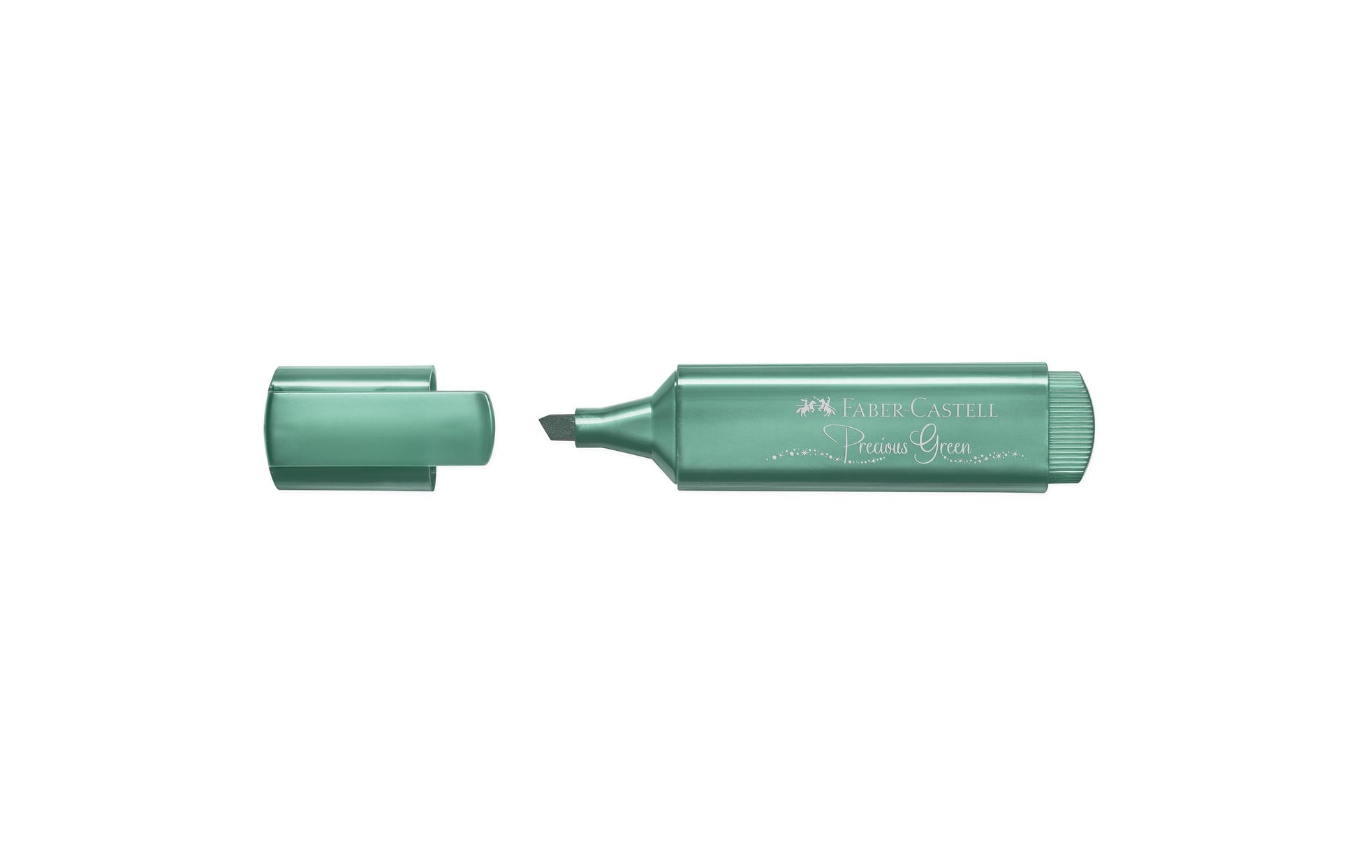 Faber-Castell Textliner 46 Textmarker – Metallic Grün, Keilspitze 1,2–5 mm