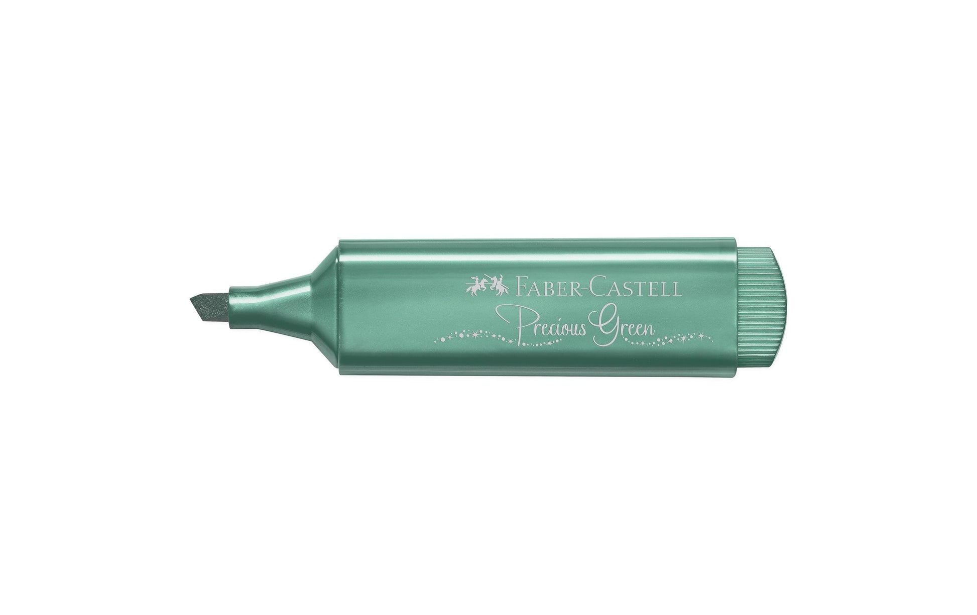 Faber-Castell Textliner 46 Textmarker – Metallic Grün, Keilspitze 1,2–5 mm