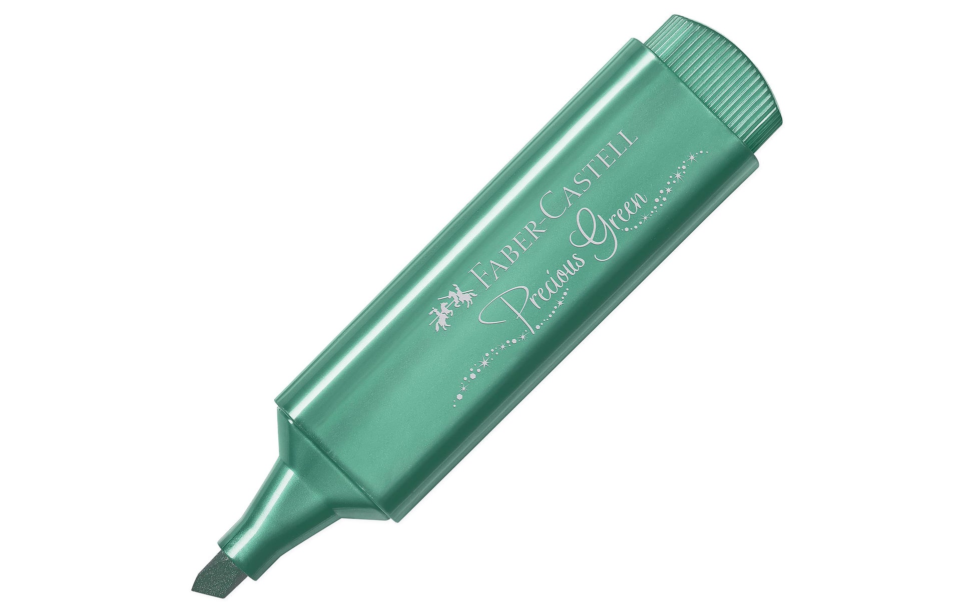 Faber-Castell Textliner 46 Textmarker – Metallic Grün, Keilspitze 1,2–5 mm