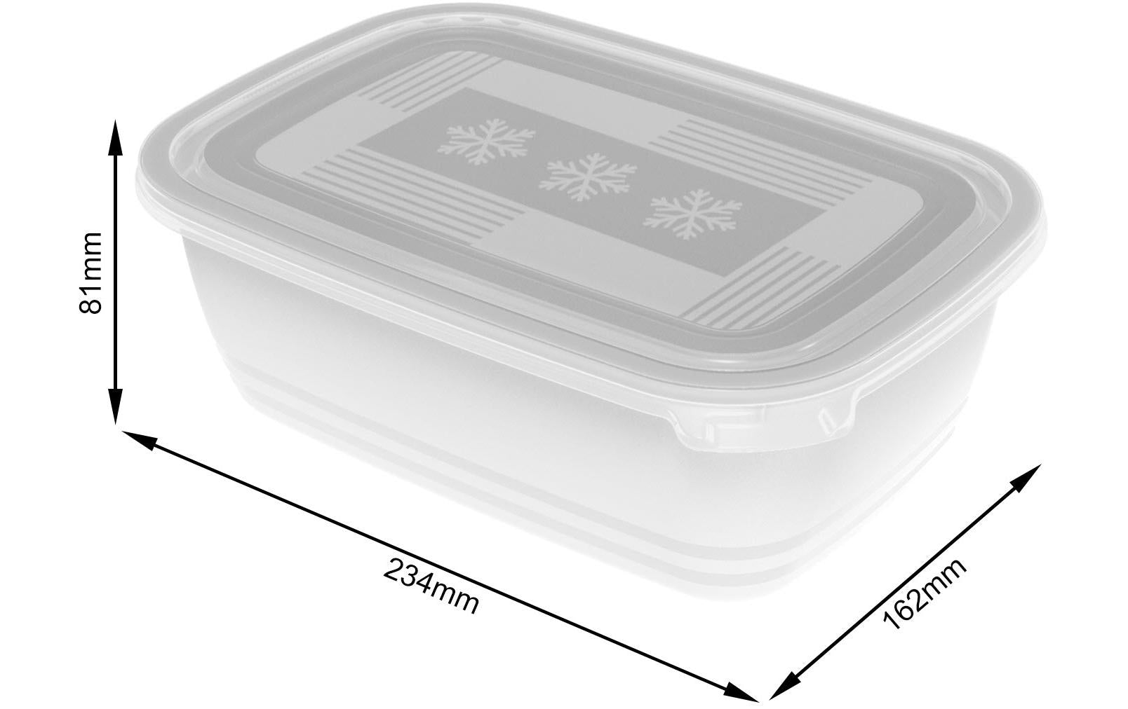 Rotho Vorratsdose 1,9 L, 16 × 23,5 × 10 cm, Polypropylen (PP), 2 Stk., Transparent