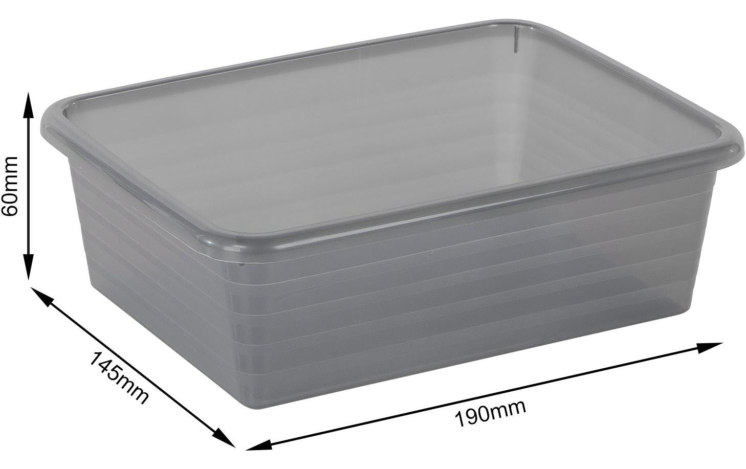 Rotho Formatkörbchen Linus – Kunststoff, Anthrazit – 1er-Pack